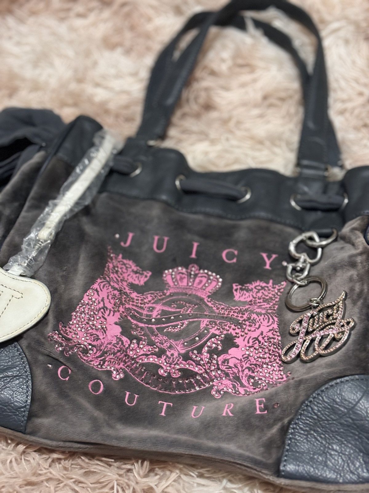 Juicy Couture × Vintage Vintage RARE Juicy Couture Scottie twin dogs Daydreamer bag Size ONE SIZE - 2 Thumbnail