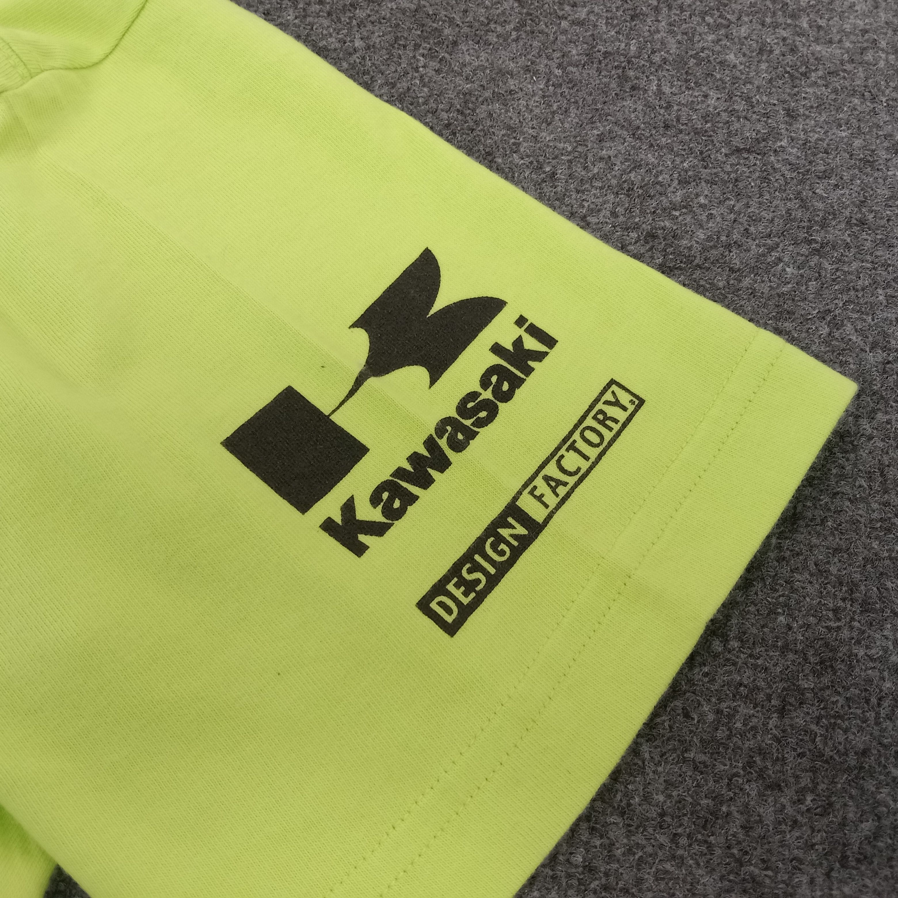 Japanese Brand × Vintage Kawasaki Racing Team Motorcross Graphic Tshirt Size US L / EU 52-54 / 3 - 5 Thumbnail