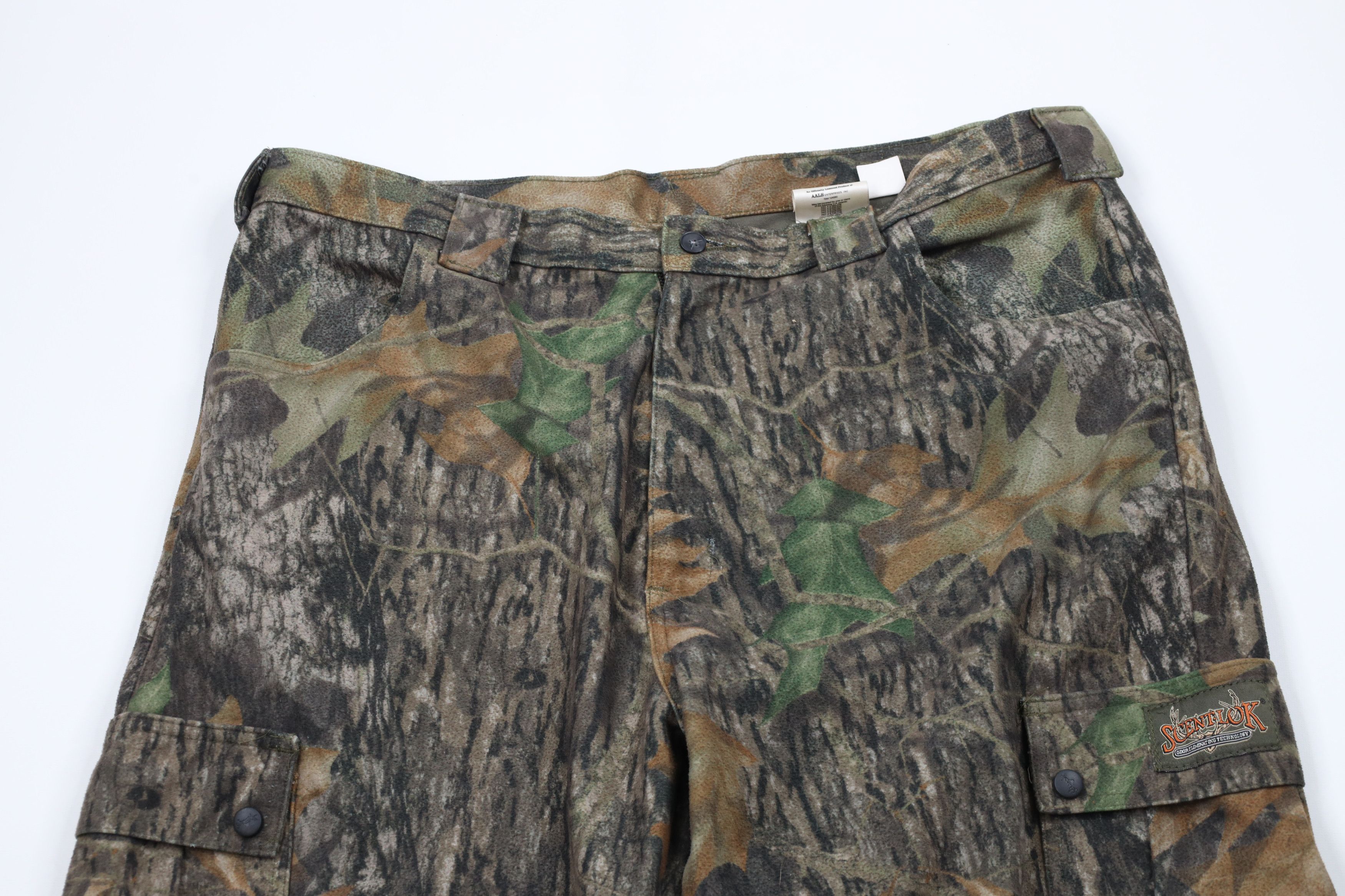 Vintage Vintage 90s Streetwear Oak Camouflage Chamois Cargo Pants Size US 38 / EU 54 - 2 Thumbnail