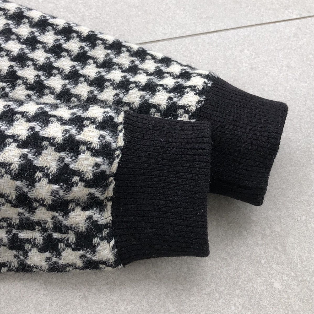 Japanese Brand Japanese Brand GGD Houndstooth Bomber Jacket In Black/white Size S / US 4 / IT 40 - 11 Thumbnail