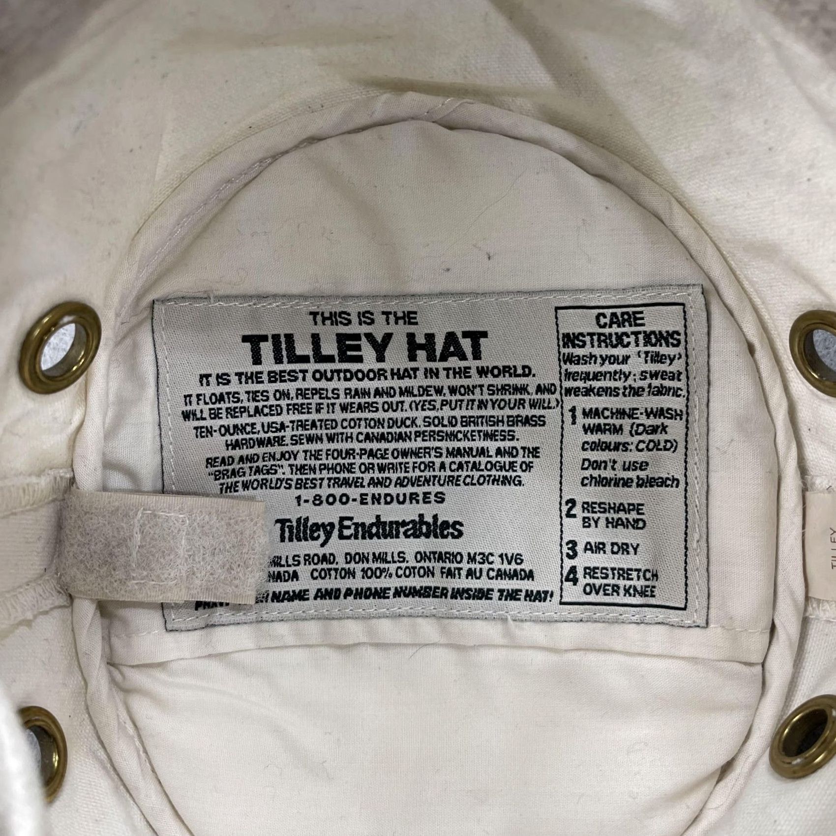 Tilley Tilley Boonie Hat Mens 7 White Cotton Duck Outdoor Sun Fishing Hiking Trail Size ONE SIZE - 7 Thumbnail