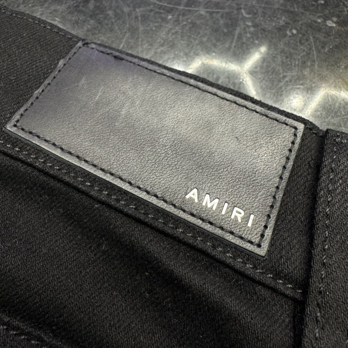 Amiri Amiri Blue Crystal Painter Jeans Black Size US 34 / EU 50 - 9 Thumbnail