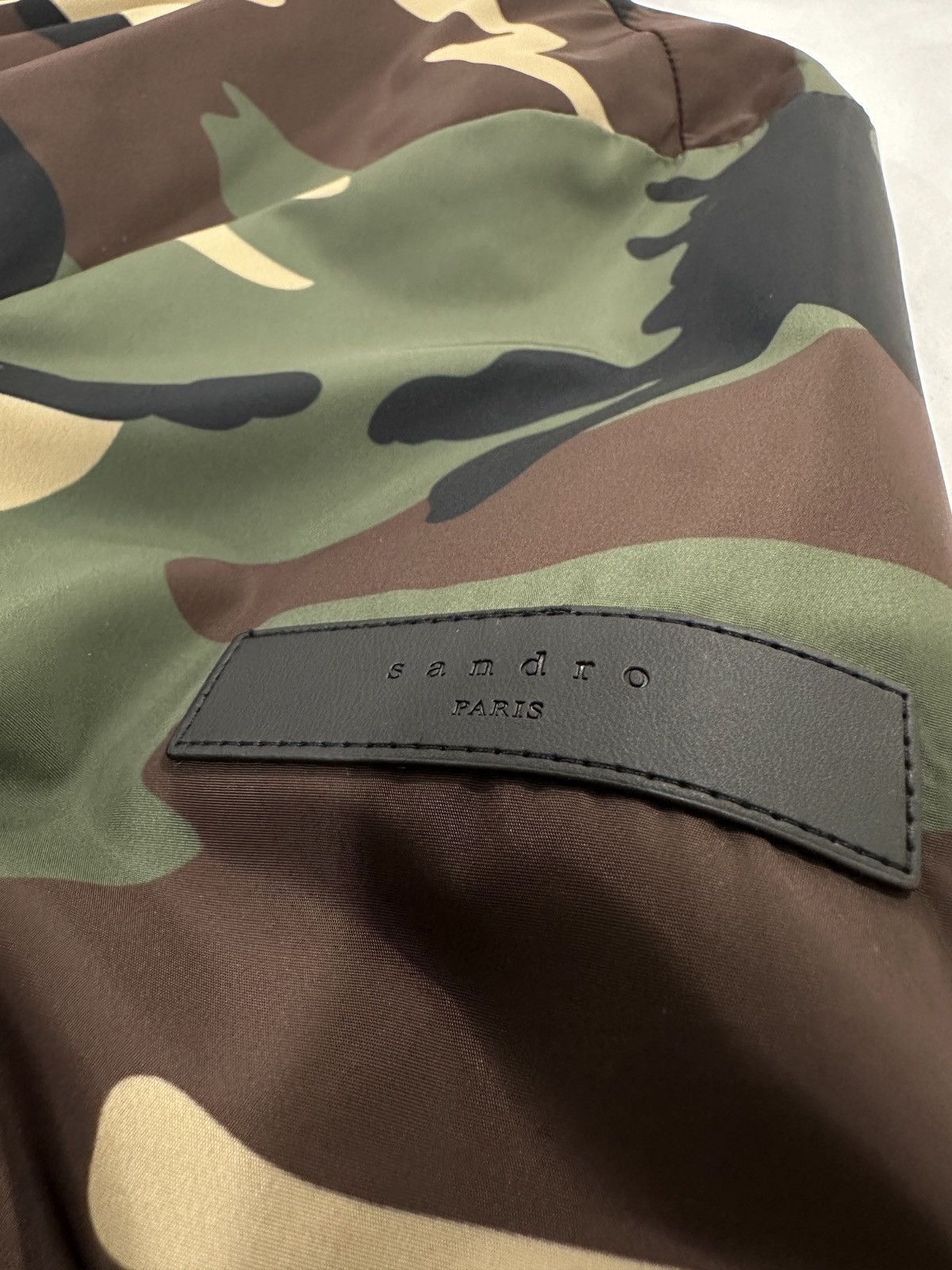 Sandro Sandro Paris Nylon Army Jacket Size US XL / EU 56 / 4 - 2 Thumbnail