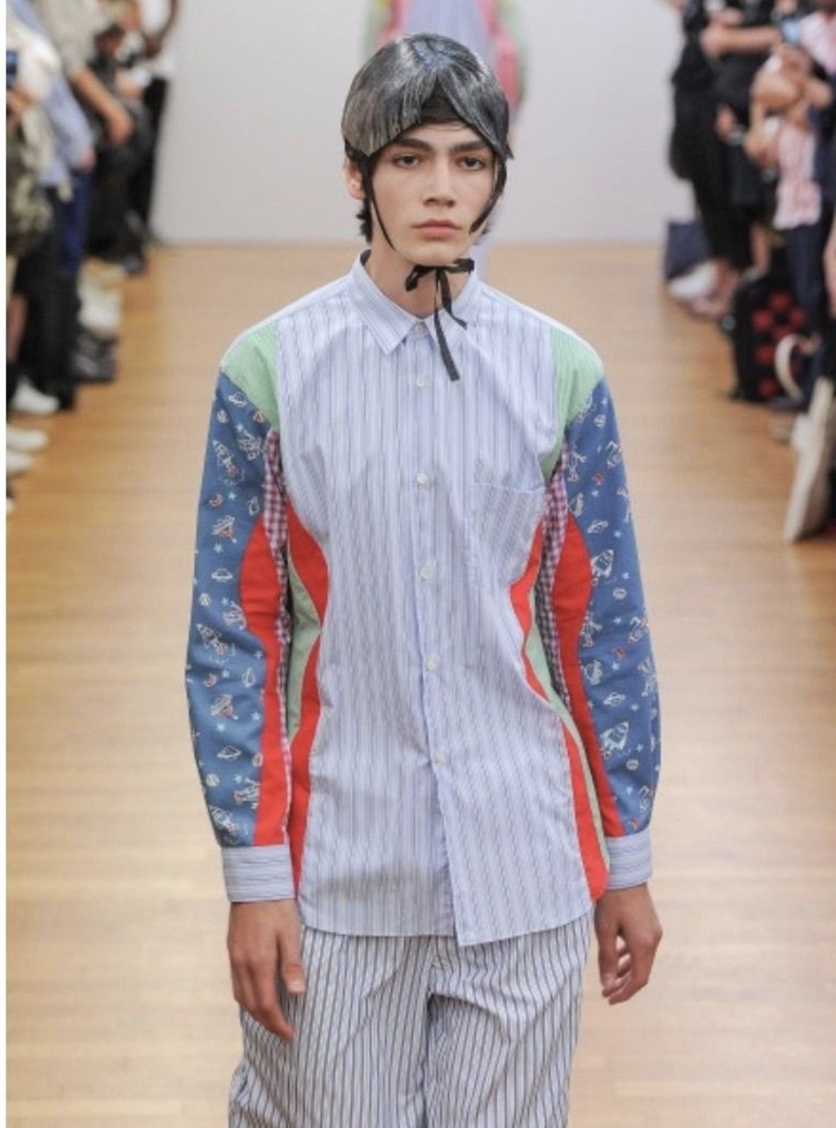 Comme des Garcons SHIRT CDG Shirt S/S 13 Patch Panneled Buttondown Size US XS / EU 42 / 0 - 2 Thumbnail