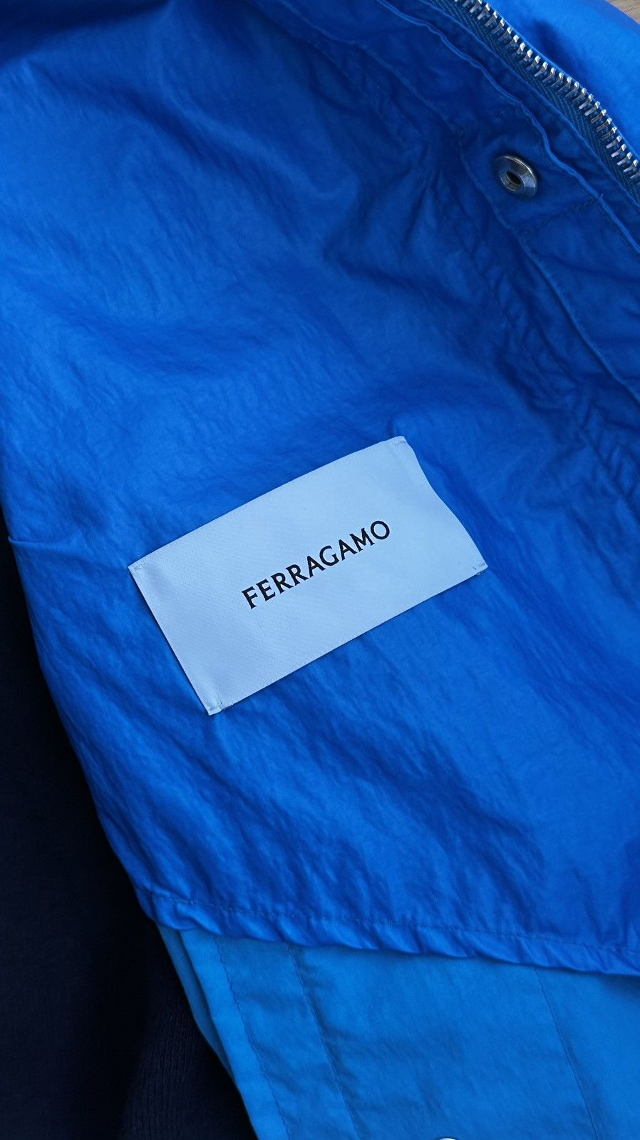 Salvatore Ferragamo Ferragamo Blue Lightweight Jacket Salvatore Ferragamo Size US M / EU 48-50 / 2 - 7 Thumbnail
