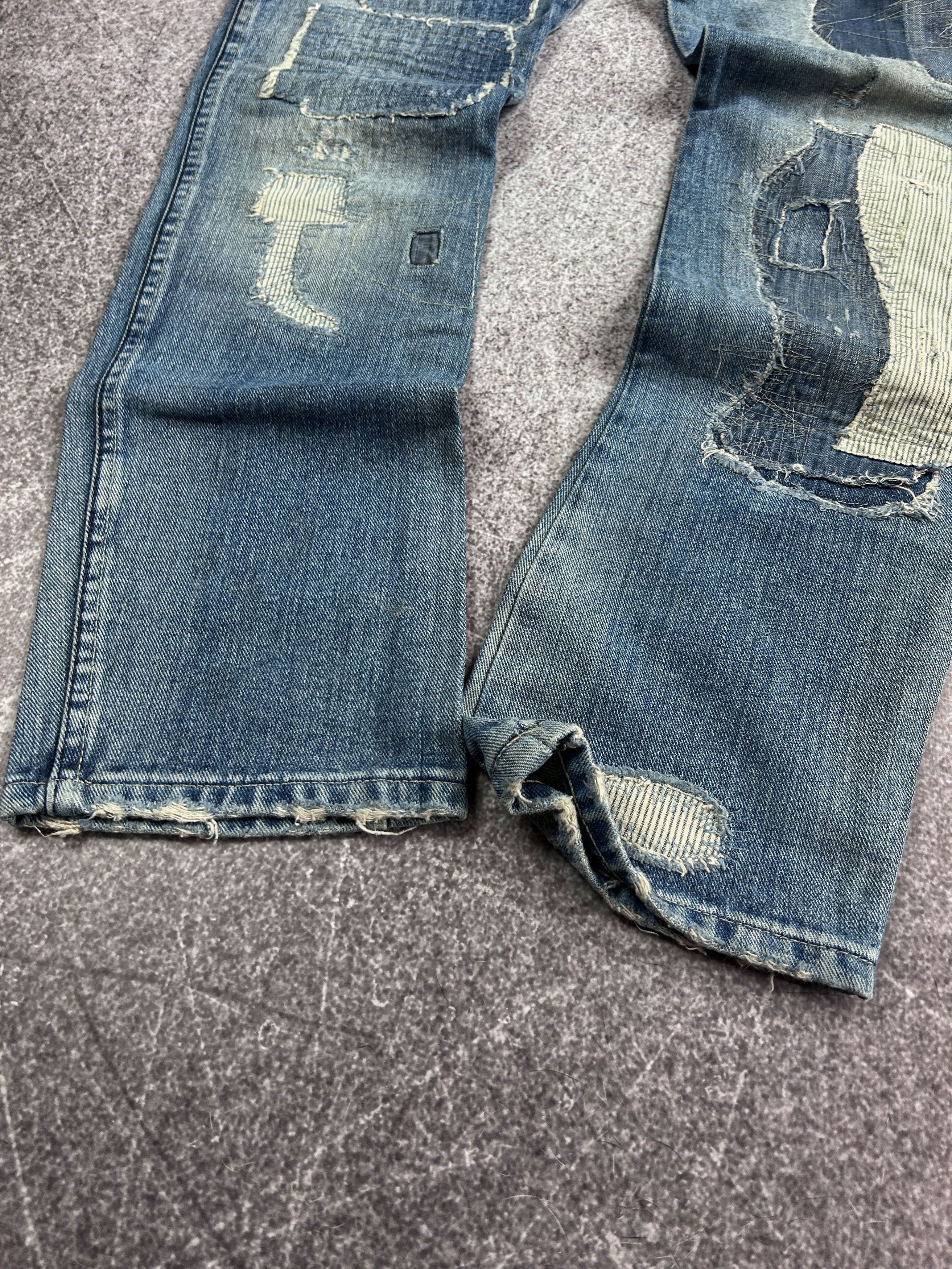 Designer 💥 HYSTERIC GLAMOUR BALENCIAGA STYLE PATCHWORK JEANS Size US 28 / EU 44 - 4 Thumbnail