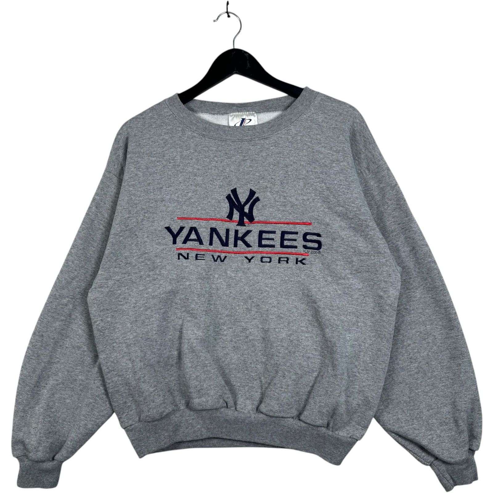 Logo Athletic Vintage New York Yankees Embroidered Spellout MLB Crewneck L Size US L / EU 52-54 / 3 - 1 Thumbnail