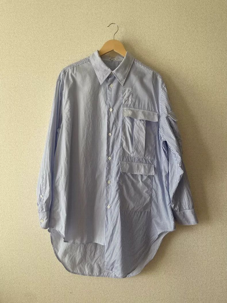 Loewe LOEWE Unruly swing stripe loose patchwork shirt Size M / US 6-8 / IT 42-44 - 1 Thumbnail