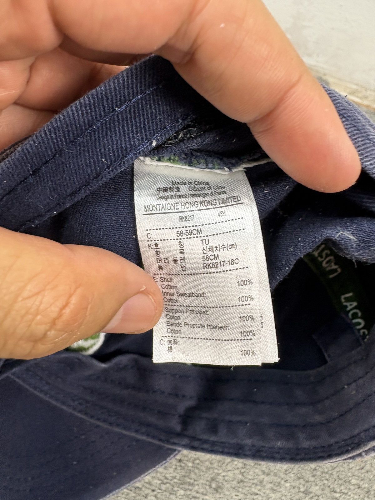 Lacoste Lacoste Sunfaded Cap Size ONE SIZE - 7 Thumbnail