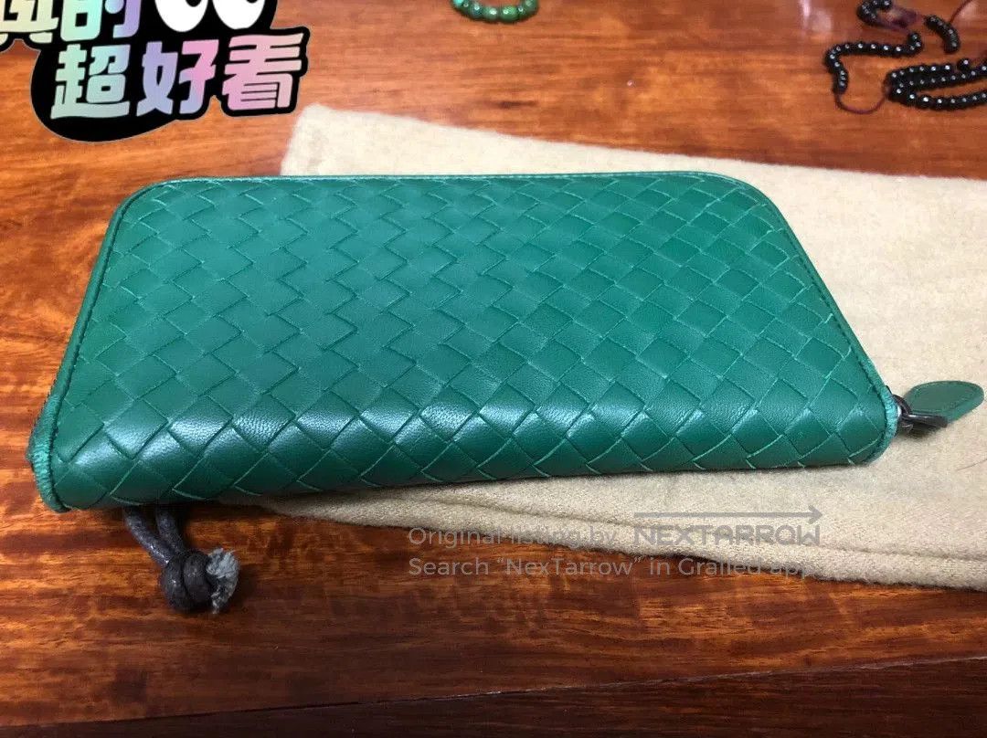 Bottega Veneta Bottega Veneta Green Zip Wallet Clutch. Size ONE SIZE - 1 Thumbnail