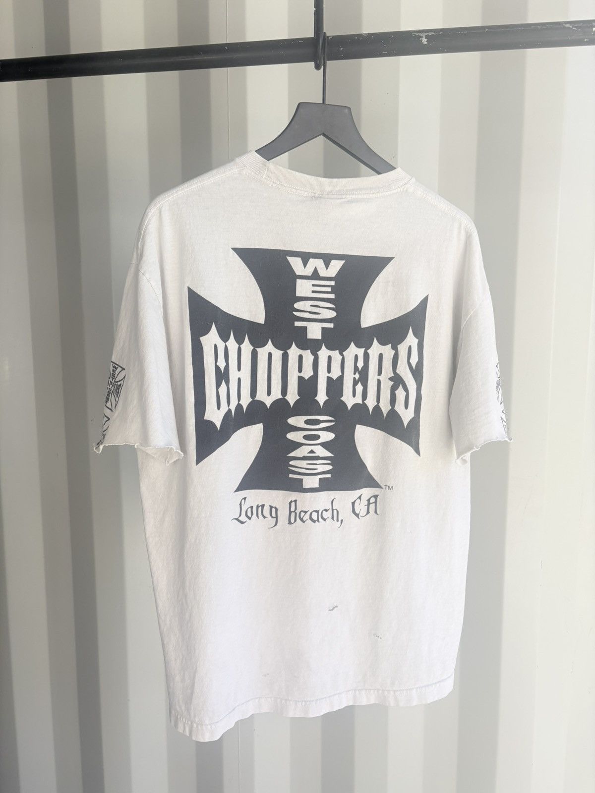 Vintage West Coast Choppers Thrashed Faded Distressed Shirt GRUNGE Size US XL / EU 56 / 4 - 3 Thumbnail