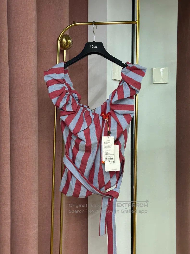 Vivienne Westwood Vivienne Westwood Red and Blue Striped Top Size XS / US 0-2 / IT 36-38 - 1 Thumbnail