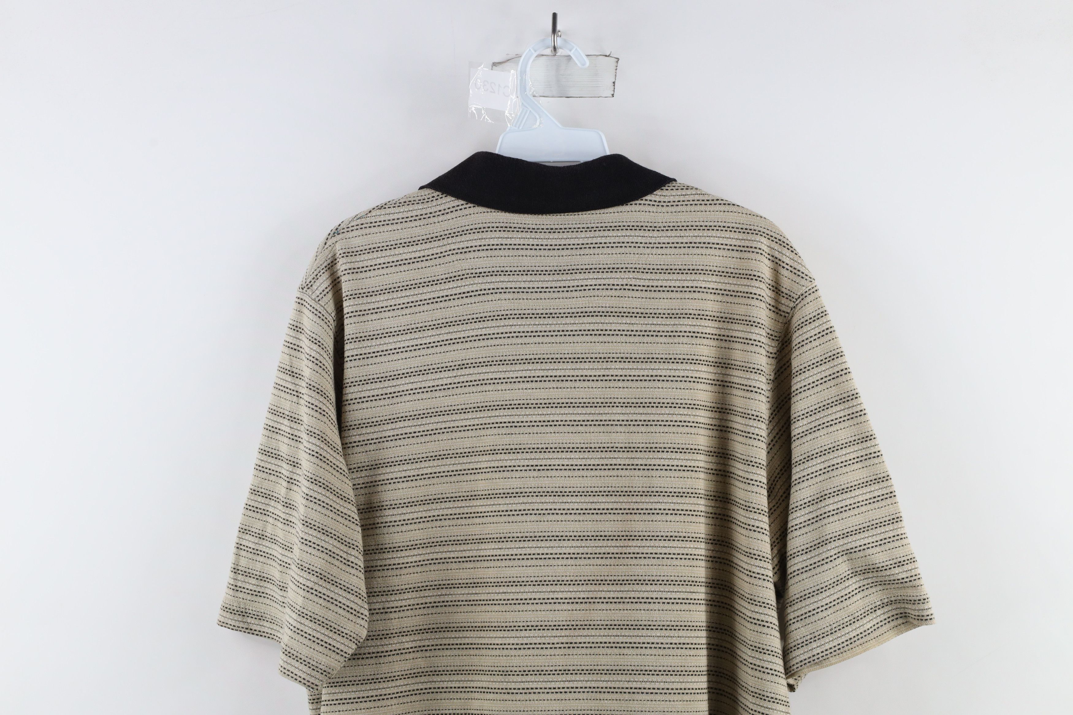Vintage Vintage 90s Streetwear Striped Knit Collared Golf Polo Size US L / EU 52-54 / 3 - 7 Thumbnail