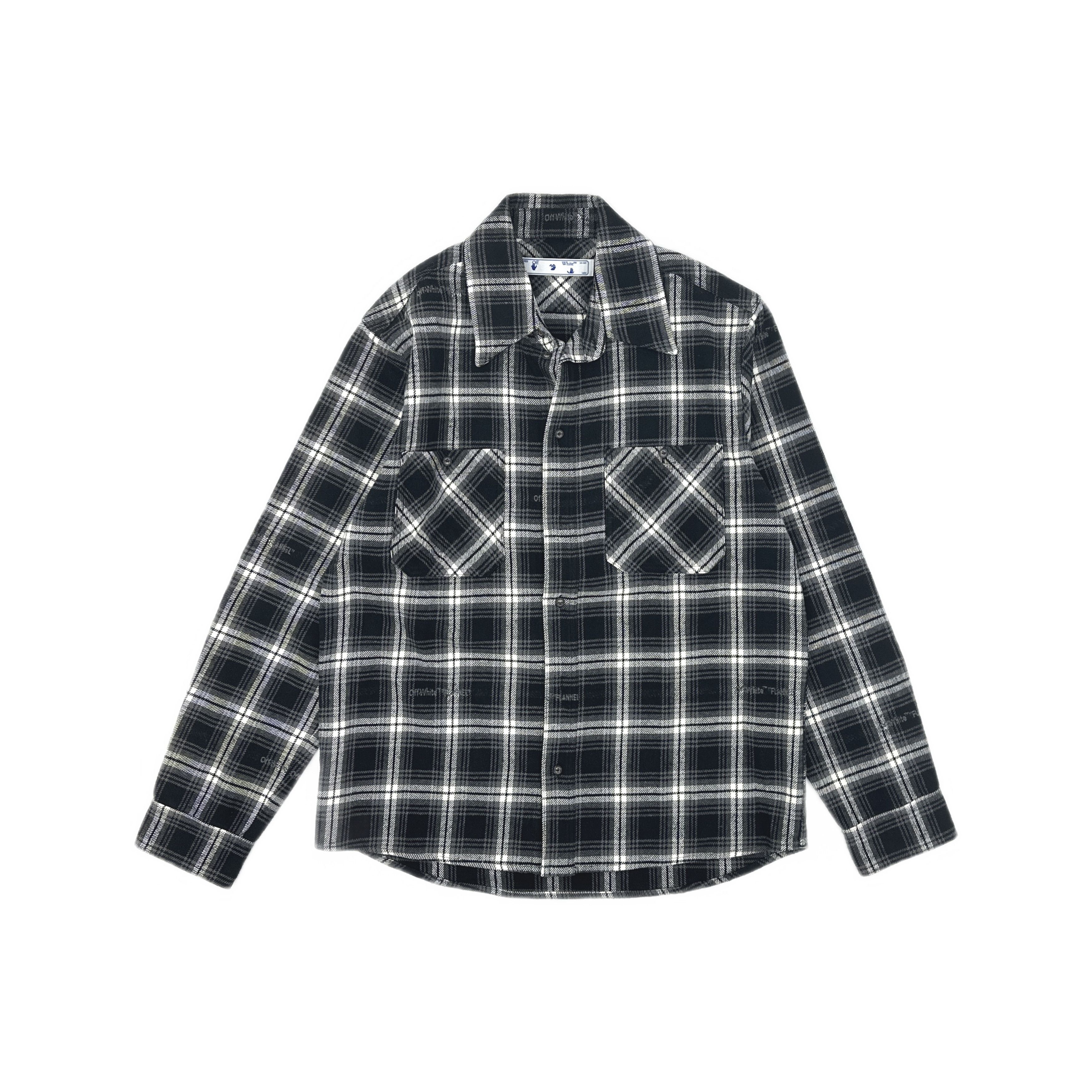 Off-White OFF-WHITE Plaid Arrow Logo Shirt Size L Size US L / EU 52-54 / 3 - 1 Thumbnail
