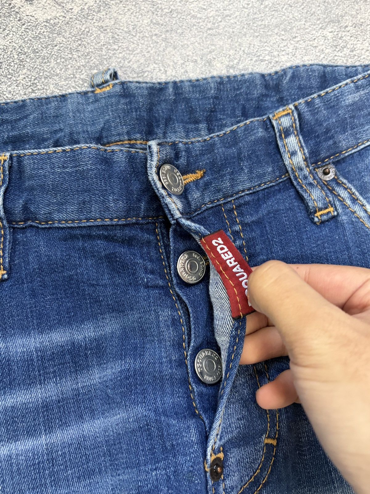 Dsquared2 DSQUARED2 Archive Distressed Patchwork Paint Blue Jeans 48 Size US 32 / EU 48 - 6 Thumbnail