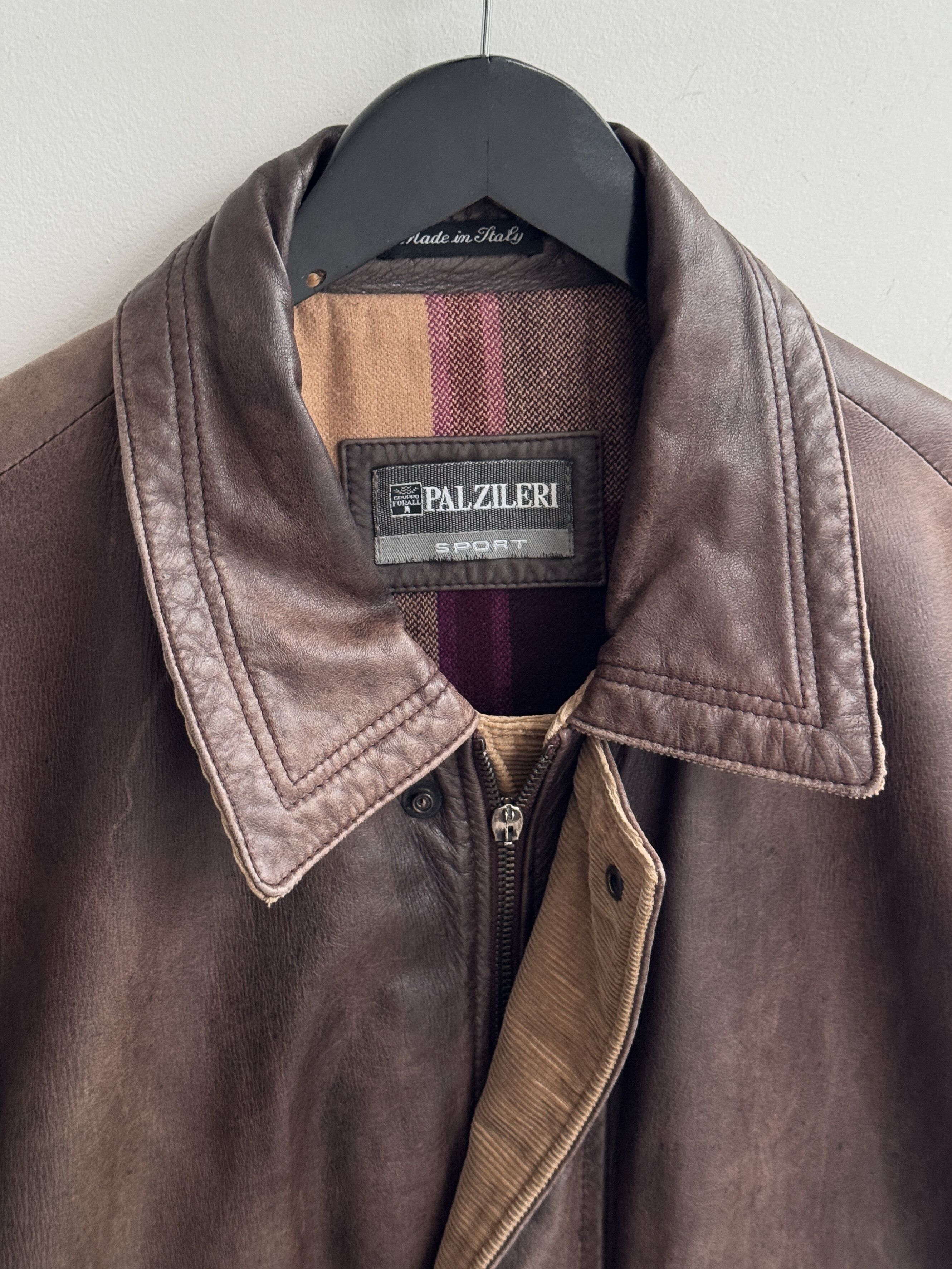 Pal Zileri Pal Zileri Leather Coat Jacket Size US L / EU 52-54 / 3 - 5 Thumbnail