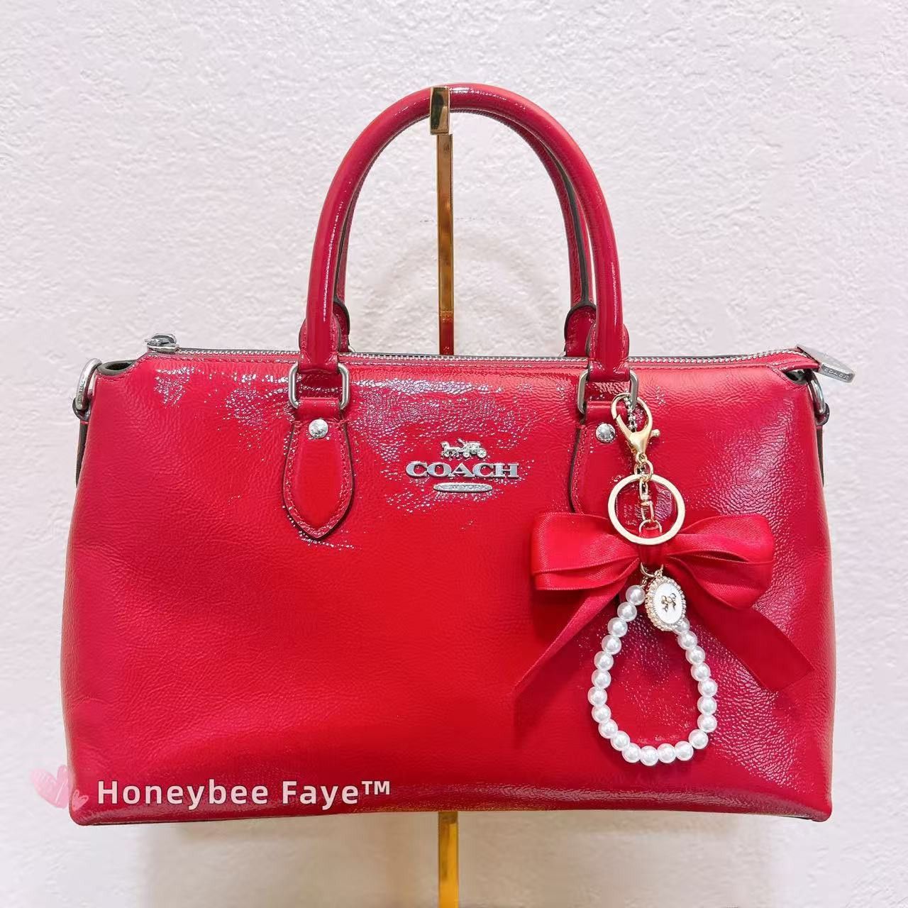 Coach Georgia Satchel Bag CV942 red Size ONE SIZE - 1 Thumbnail