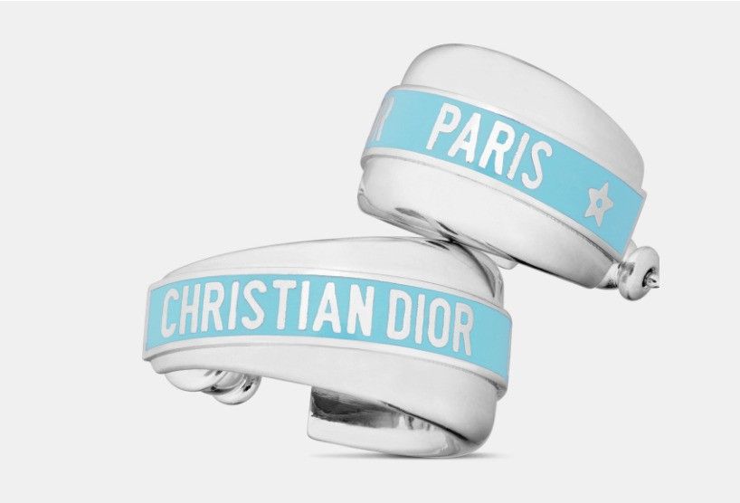 Dior o1w1db11224 Size: OS / Earrings in Silver & Blue Size ONE SIZE - 4 Thumbnail