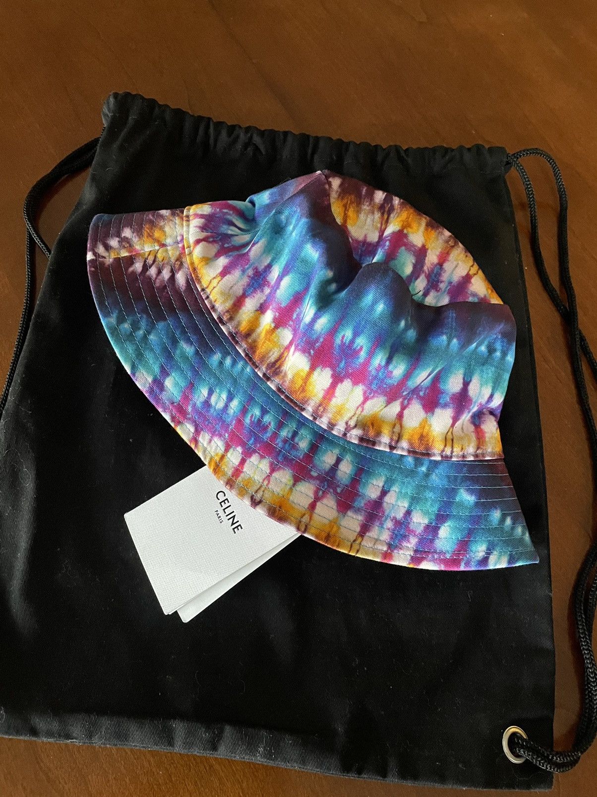 Celine × Hedi Slimane NWT Tie-Dye Bucket Hat | Grailed display picture 2