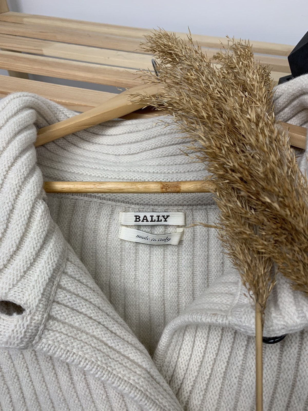 Bally × Designer Bally Heavy Knit Wool Pocket Oversize Poncho Size S / US 4 / IT 40 - 8 Thumbnail