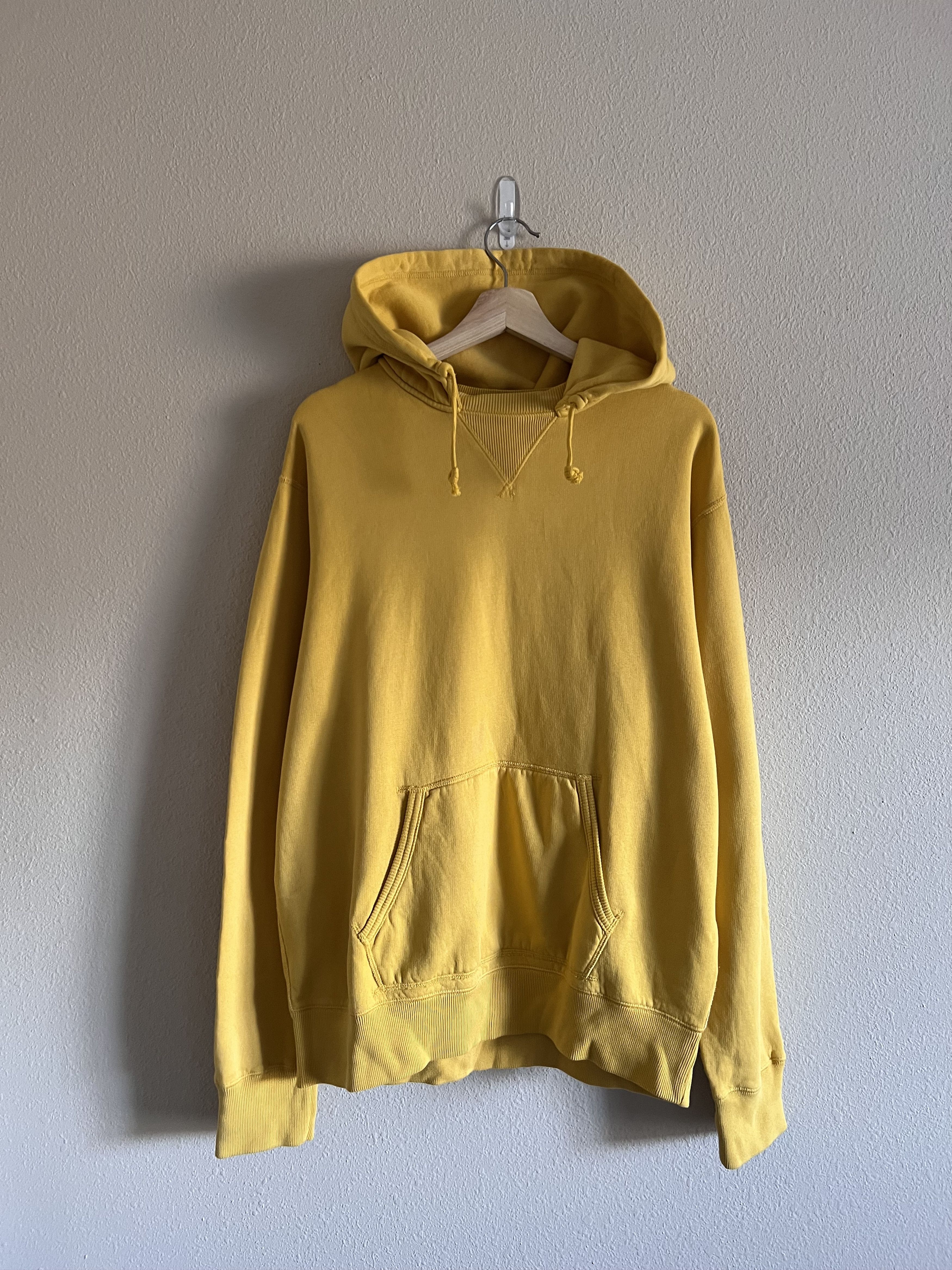image of Rrl Ralph Laurent Garment Dyed After Hood Sweatshirt In Gold, Men's (Size XL)