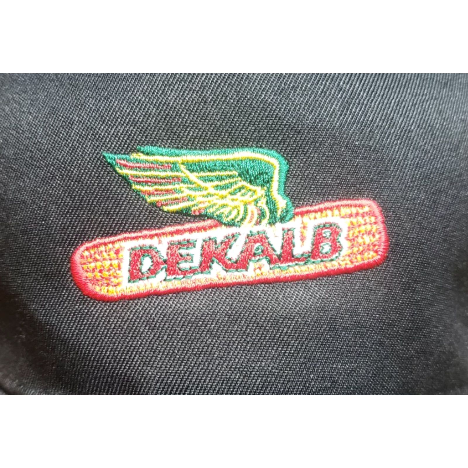 Vintage Dekalb Baseball Cap Hat Mens Black Adjustable Strapback Hat Style USA Classic Stitch Canvas Polyester One Size Baseball Cap Men Size ONE SIZE - 2 Thumbnail