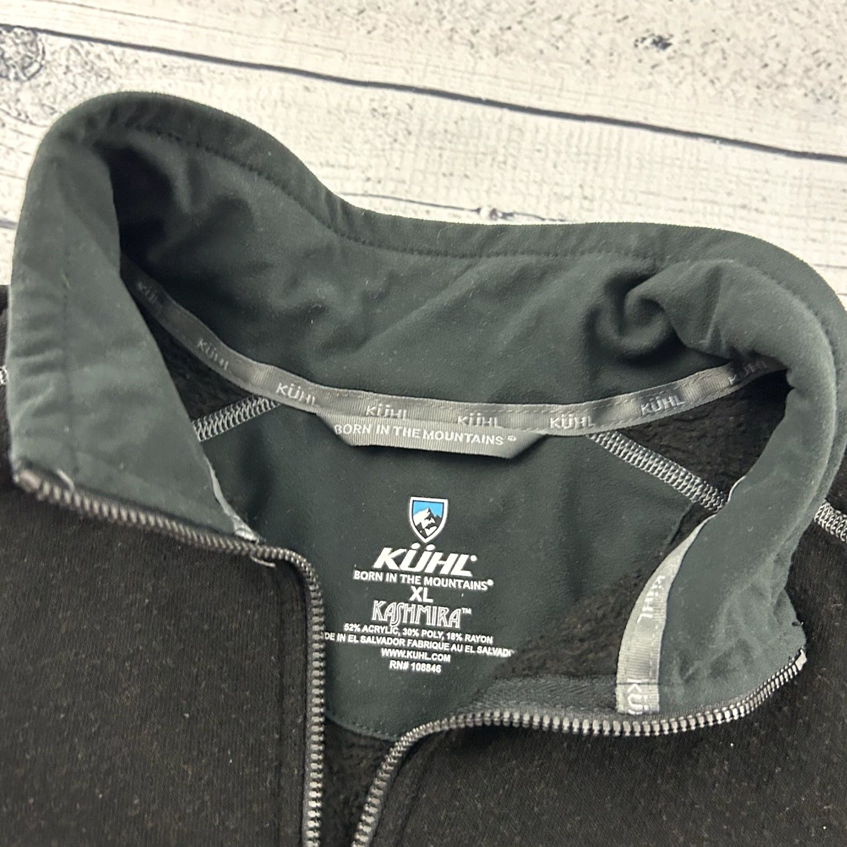 Vintage Kuhl Fleece Jacket 1/4 Zip Pullover Men's XL Black Size US XL / EU 56 / 4 - 2 Thumbnail