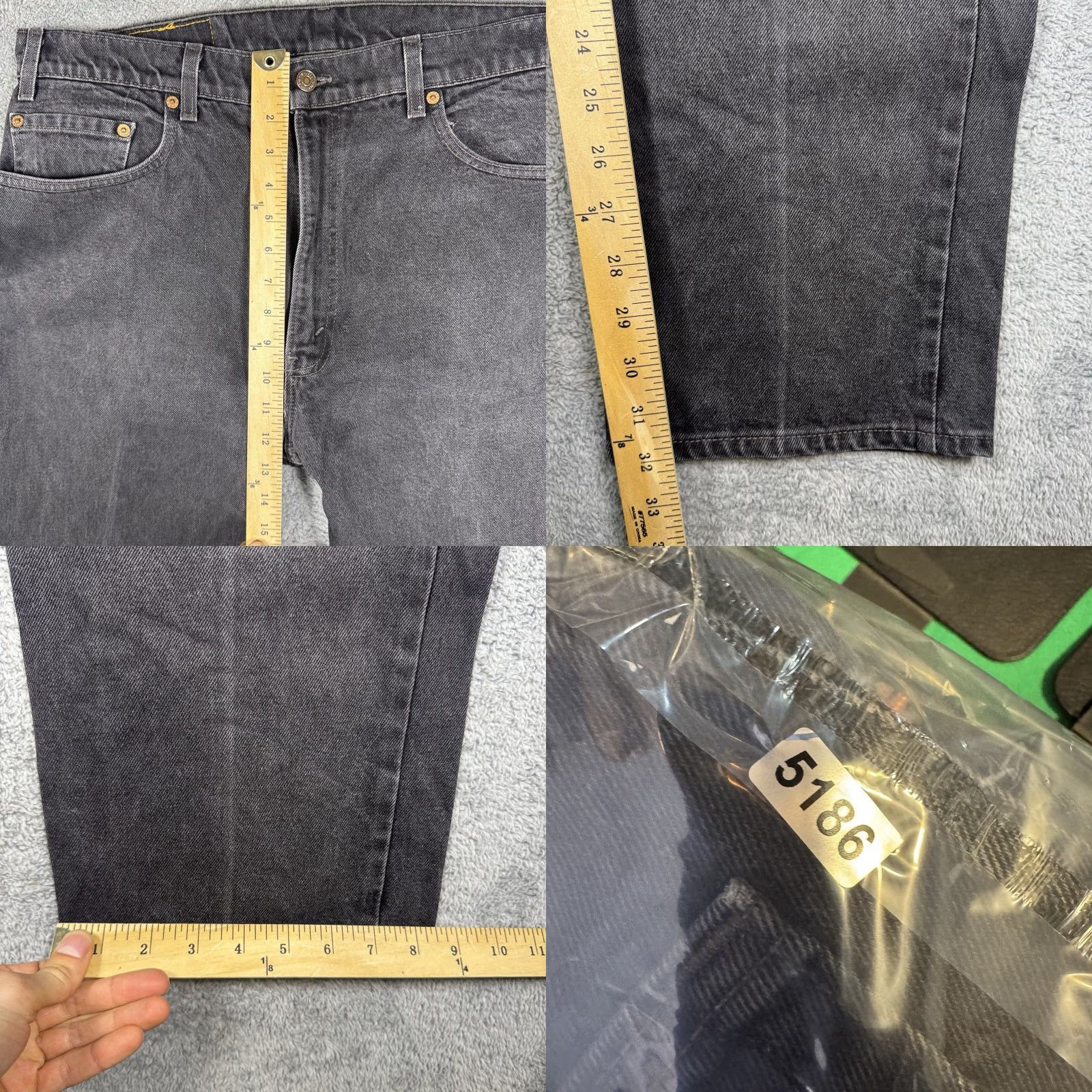 Levi's VINTAGE Levi's 505 Jeans Mens 38x32 USA Made 1998 Charcoal Wash Paper Tag 90s Grunge Denim 5-Pocket Mens Jeans Size US 38 / EU 54 - 9 Thumbnail