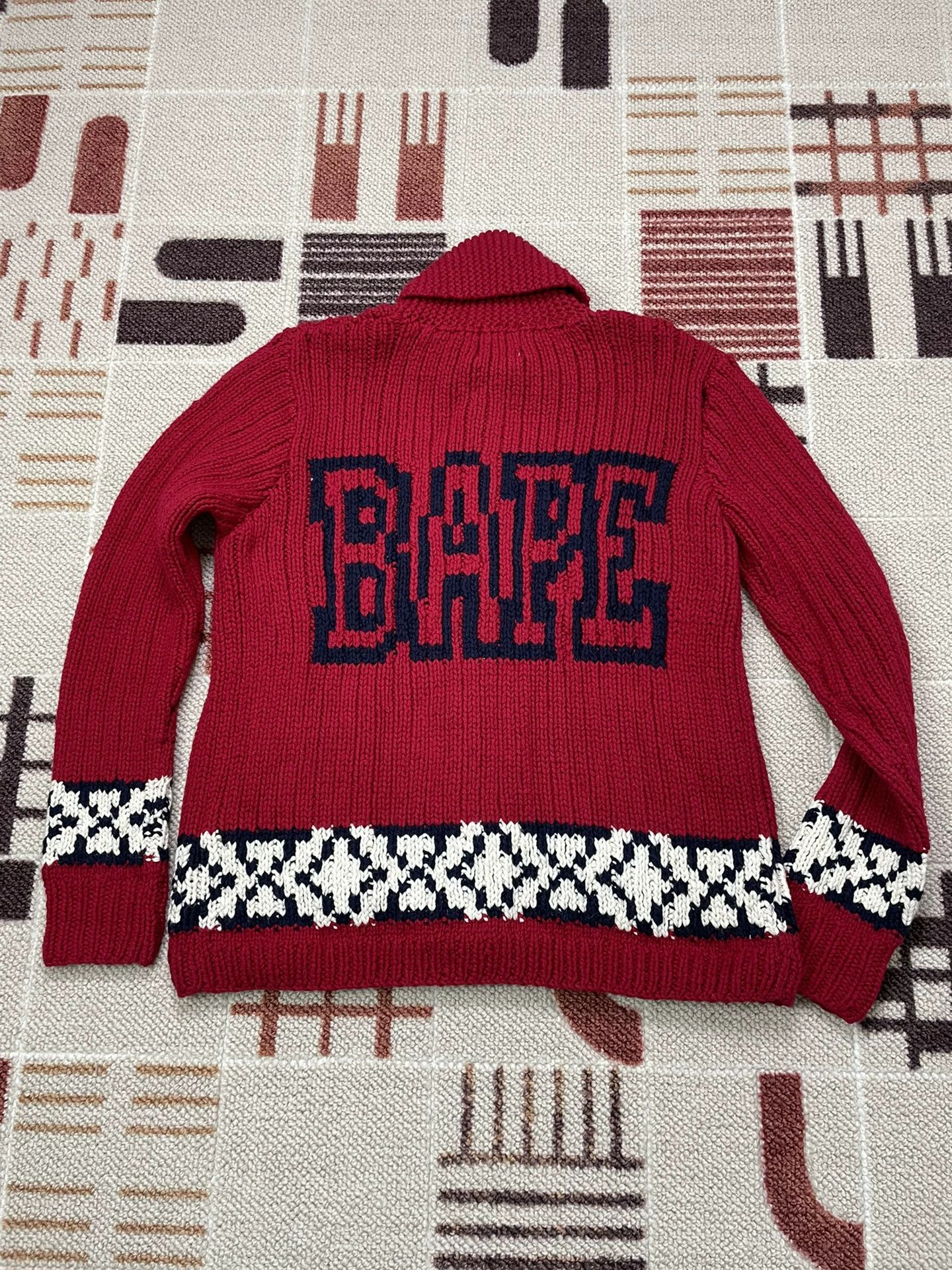 Bape BAPE APE HEAD Knit Sweater Jacket M Like New Rare Size US M / EU 48-50 / 2 - 2 Thumbnail