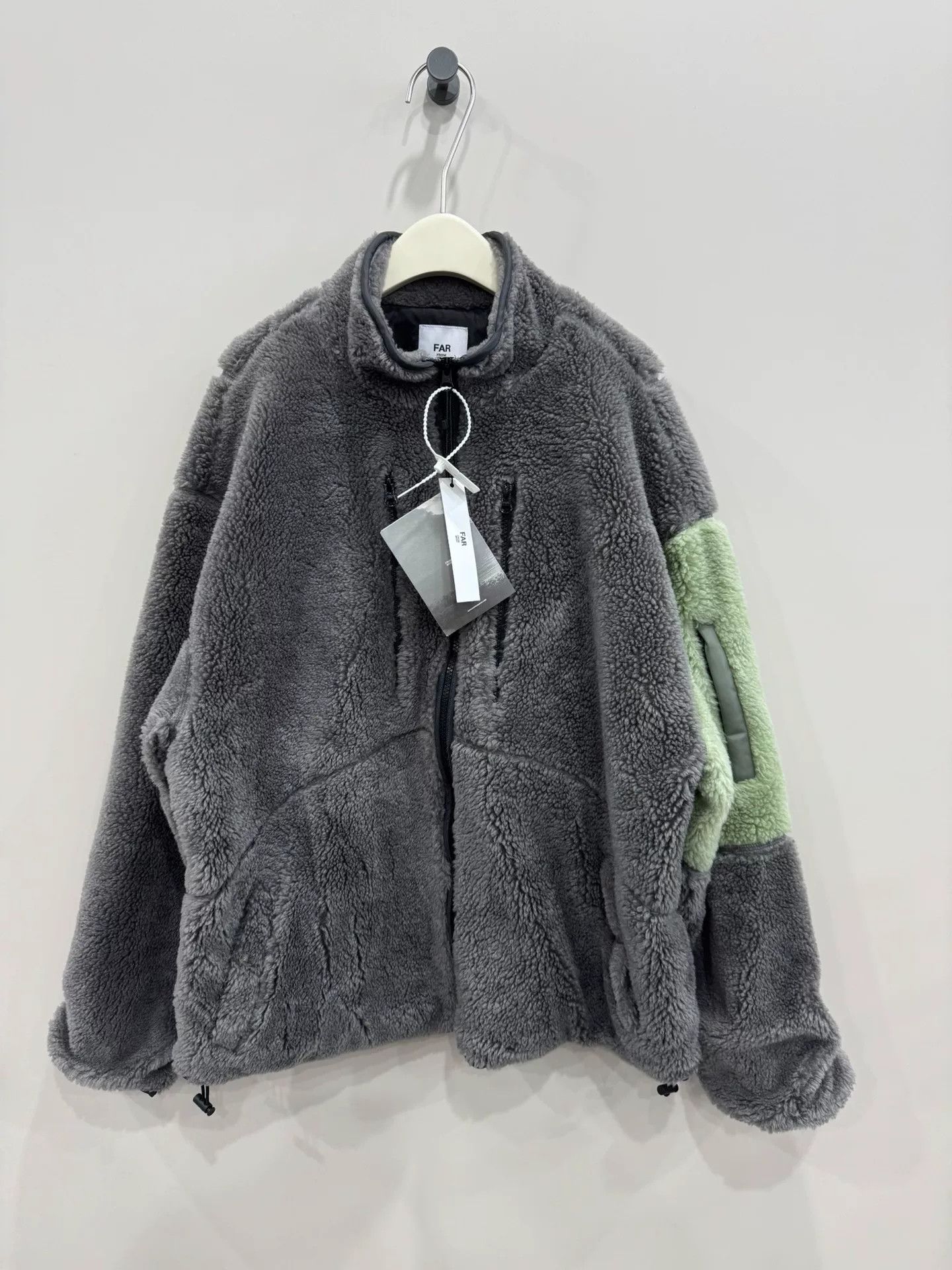 FARIS gray fleece zip-up jacket size M Size US M / EU 48-50 / 2 - 1 Thumbnail