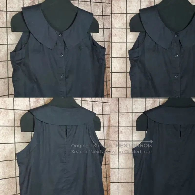 Dior Dior Summer Navy Blue Sleeveless Cotton Top . Size M / US 6-8 / IT 42-44 - 3 Thumbnail