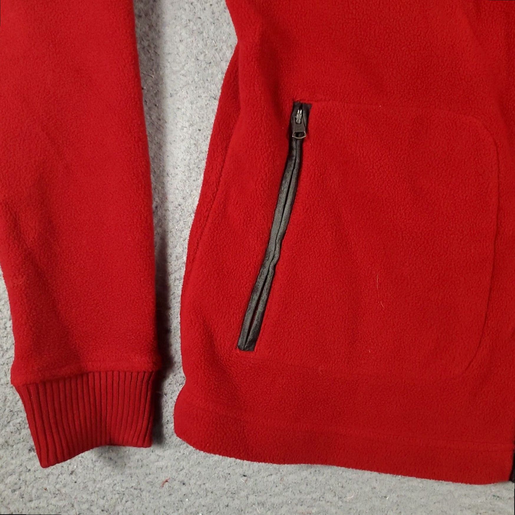 Tommy Hilfiger Tommy Hilfiger Full Zip Sweater Women's Medium Red Knit Long Sleeve Mock Neck Size M / US 6-8 / IT 42-44 - 3 Thumbnail