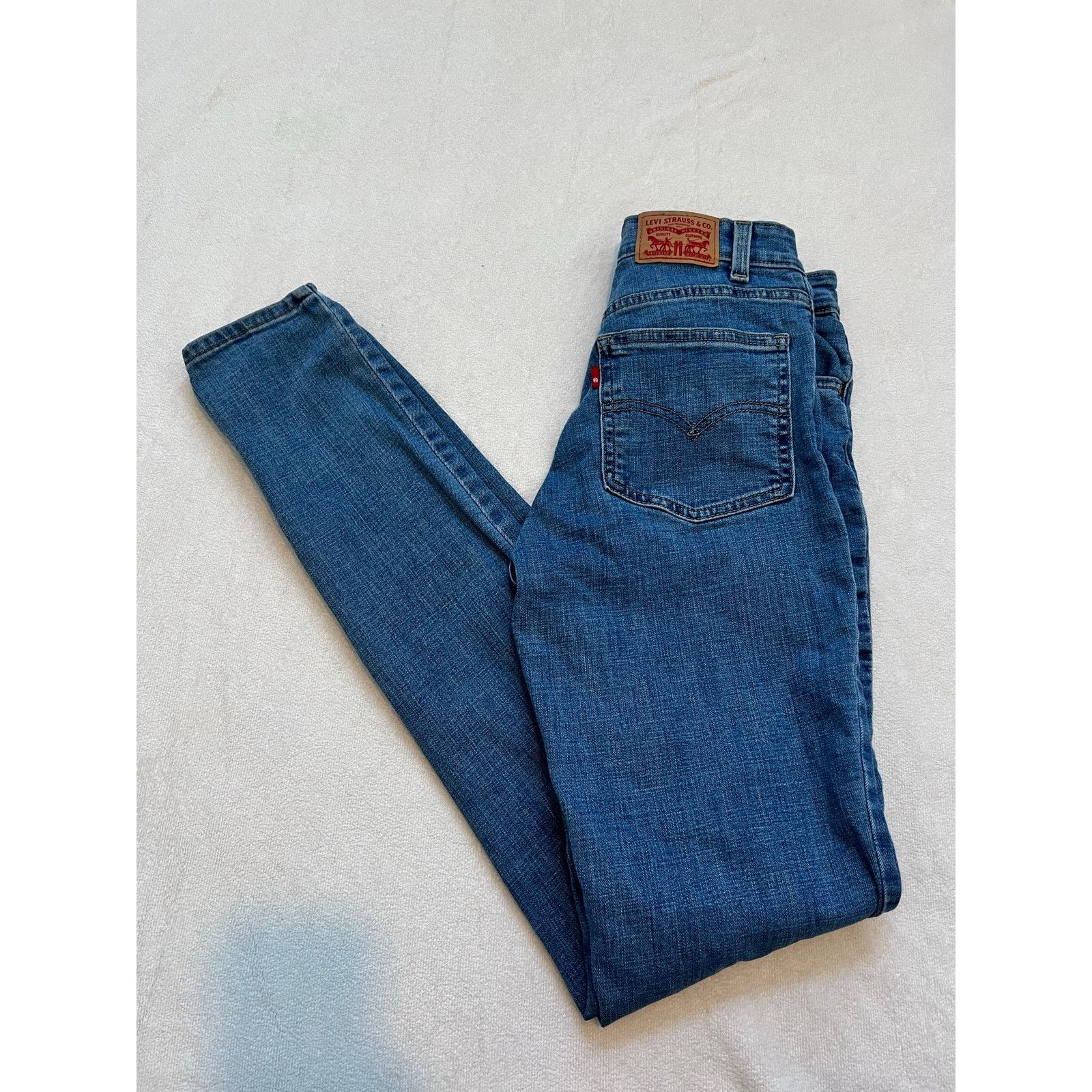 Levi's Levi Strauss & Co 721 High Rise Skinny Jeans Size 27 Size 27" / US 4 / IT 40 - 9 Thumbnail