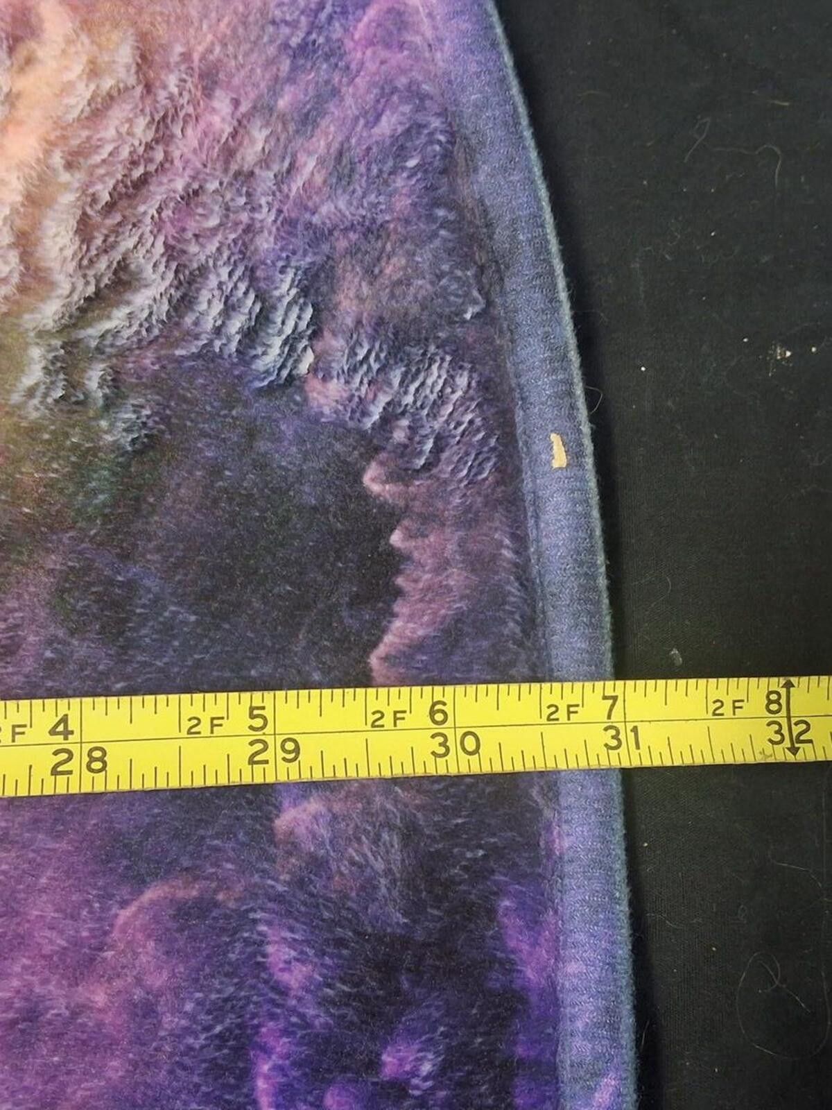 The Unbranded Brand Vibrant Galaxy Print Round Mat with Non-Slip Backing 31 dia. Size ONE SIZE - 4 Thumbnail