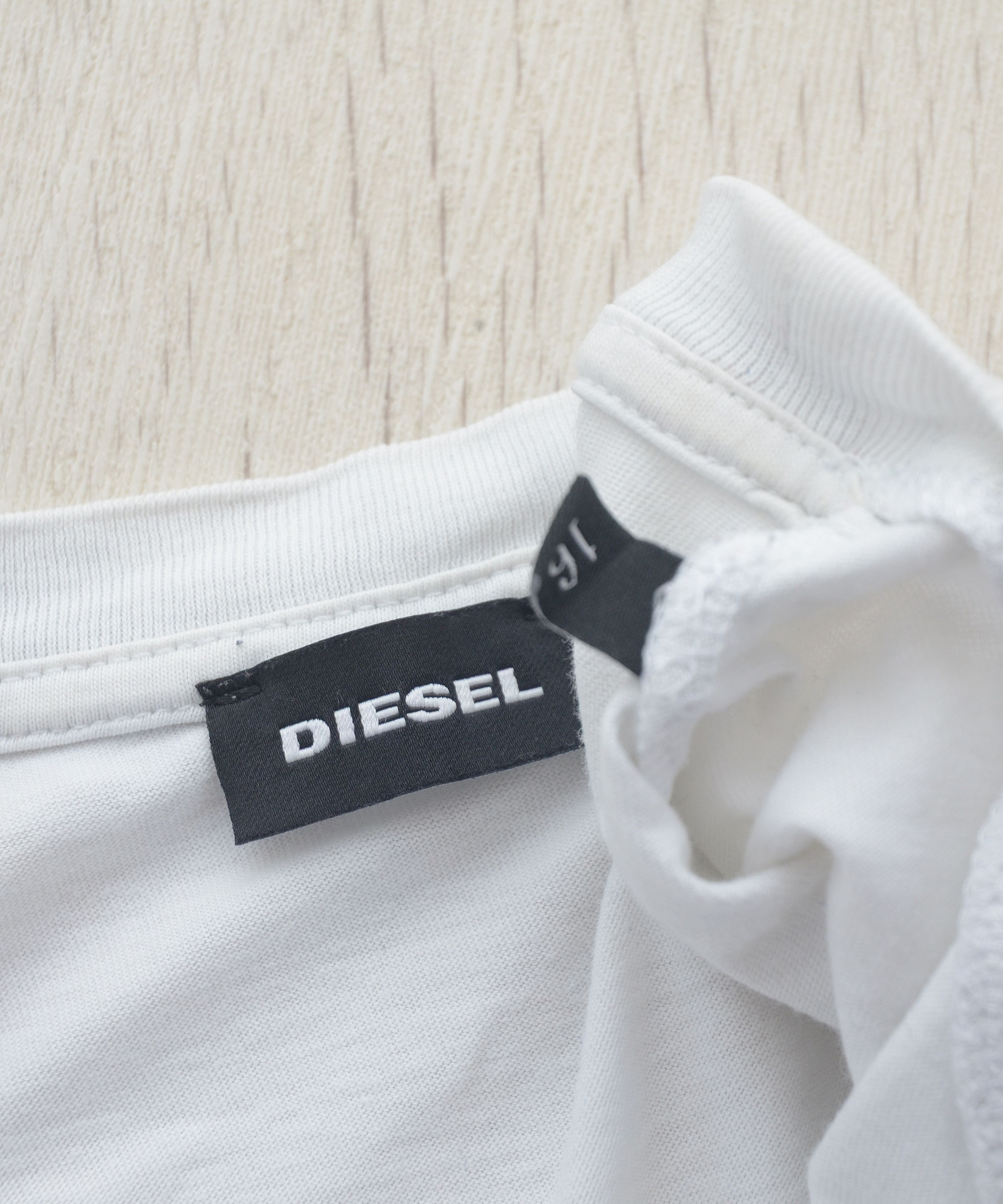 Diesel Diesel T-shirts Logo 90s Y2K Denim Division Big Logo White Size XL / US 12-14 / IT 48-50 - 6 Thumbnail