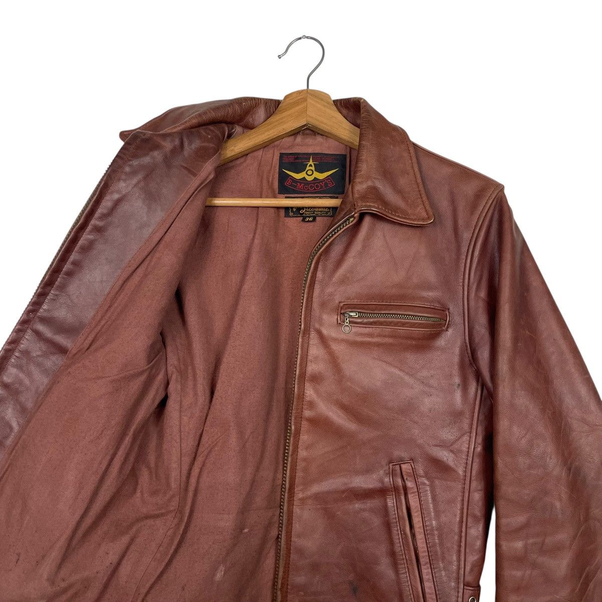 The Real McCoy's B-McCoy’s Steerhide Rider Jacket Size 36 Size US S / EU 44-46 / 1 - 11 Thumbnail