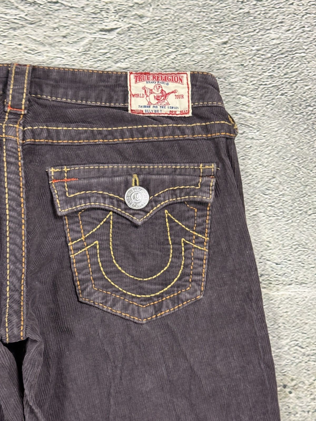 True Religion True Religion Billy Big T jeans cords corduroy pants flared Size US 29 - 4 Thumbnail