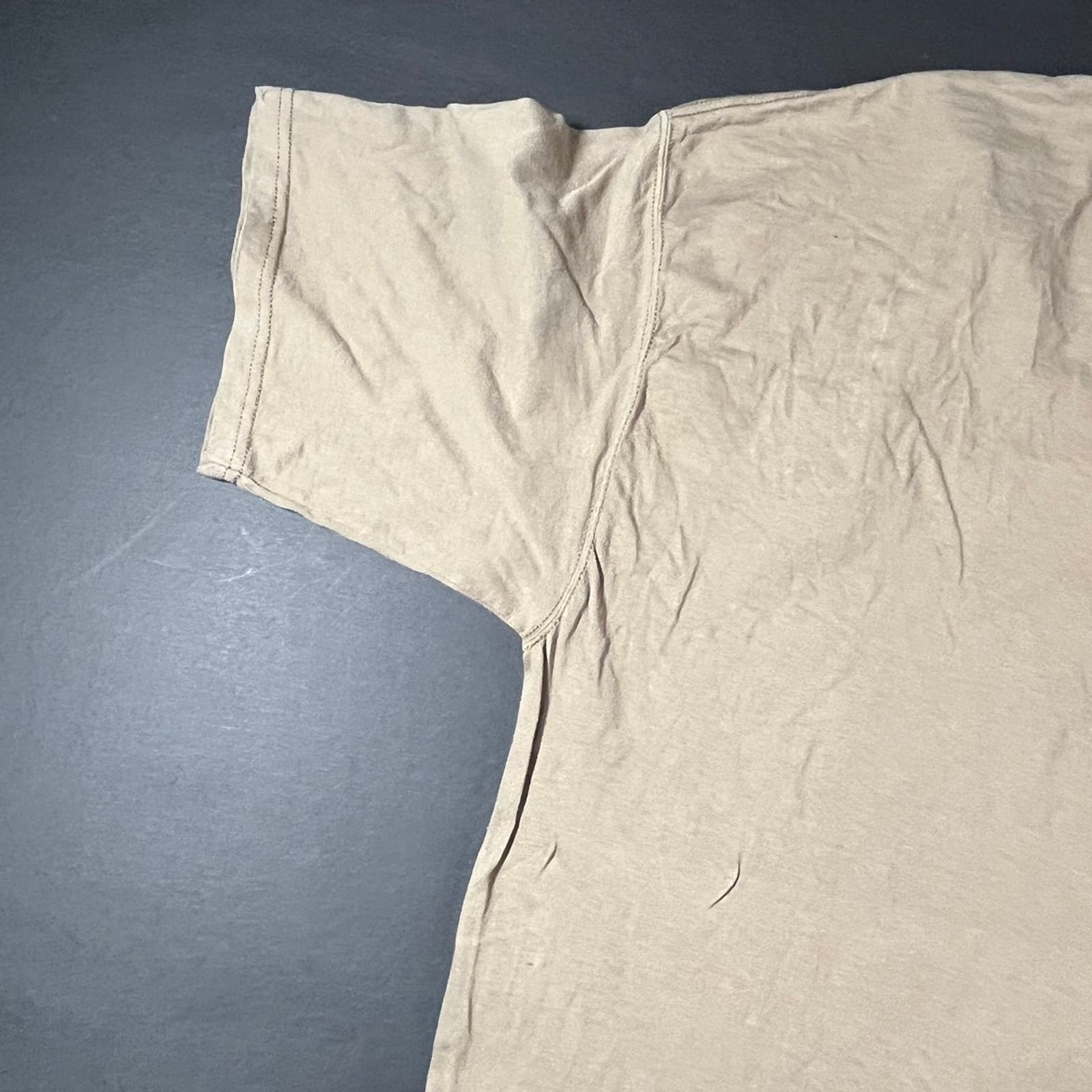 Vintage Vintage 1990’s Made In USA Lee Sport Tan Blank T-shirt XLT Size US XL / EU 56 / 4 - 9 Thumbnail