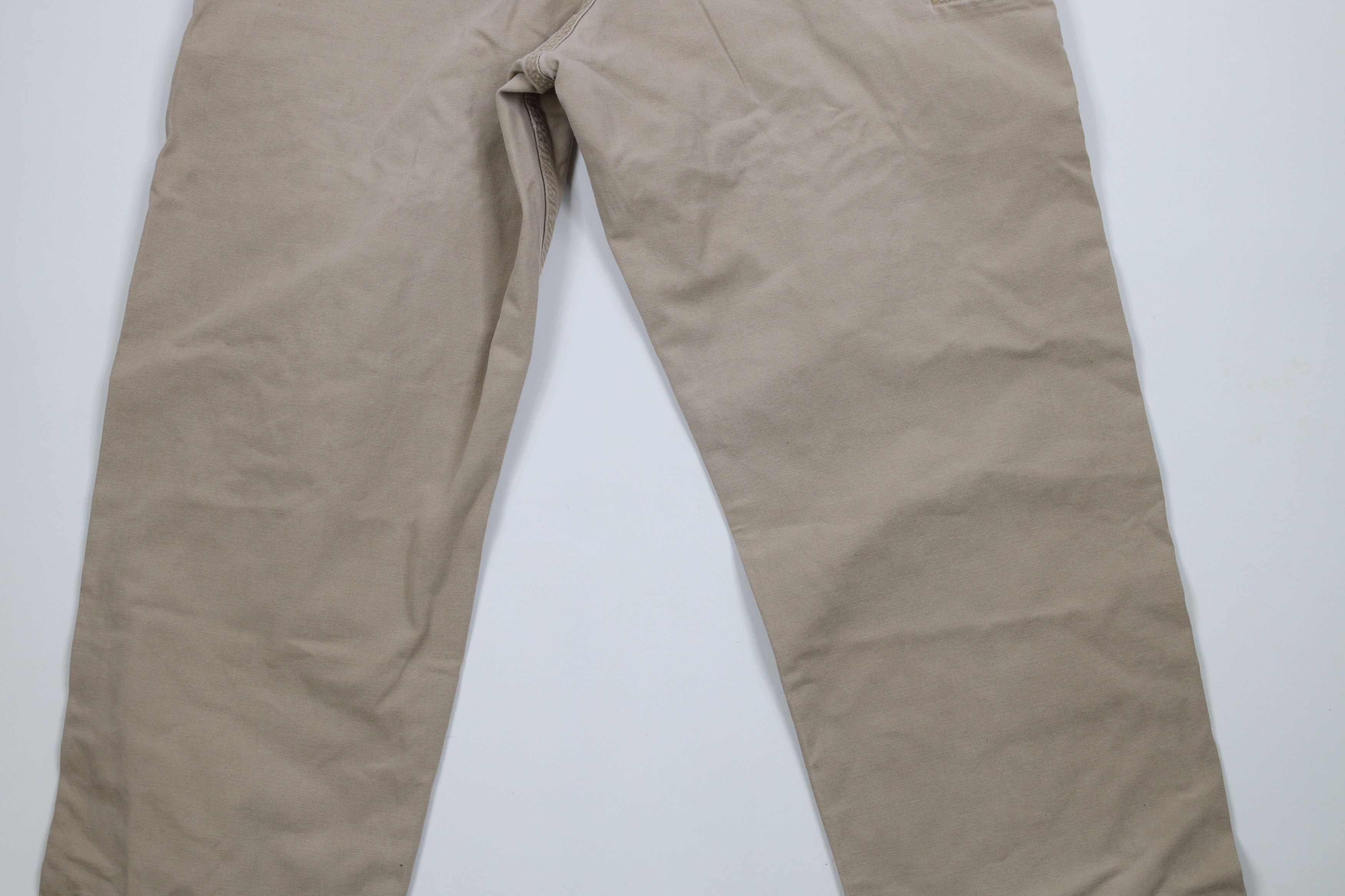 Carhartt × Vintage Vintage Y2K Carhartt Spell Canvas Wide Leg Dungaree Pants Size US 36 / EU 52 - 13 Thumbnail