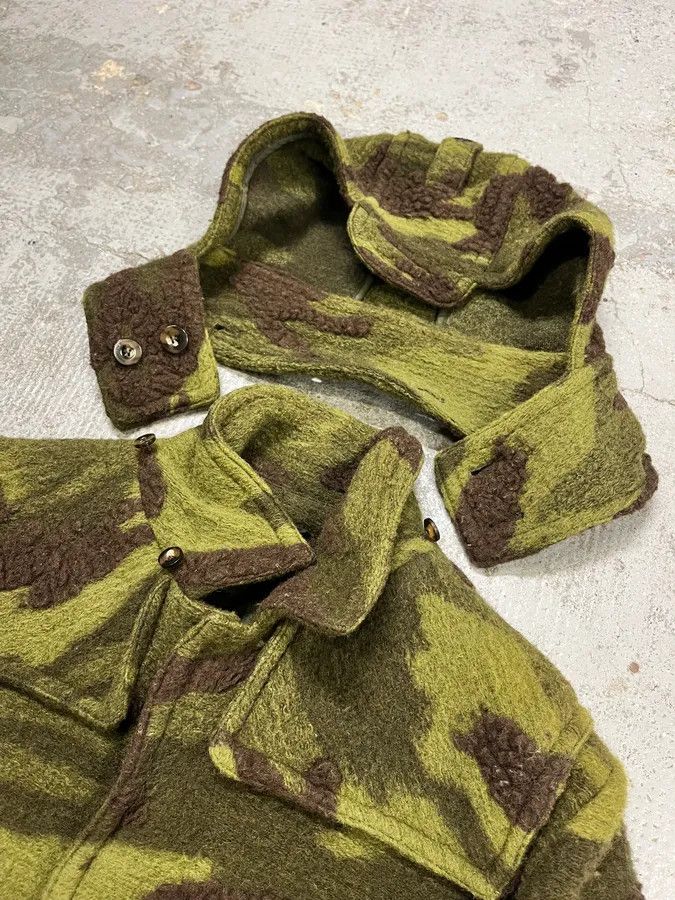 Daniele Alessandrini Daniele Alessandrini Camo Green Wool Detachable Hood Military Jacket Size US M / EU 48-50 / 2 - 6 Thumbnail
