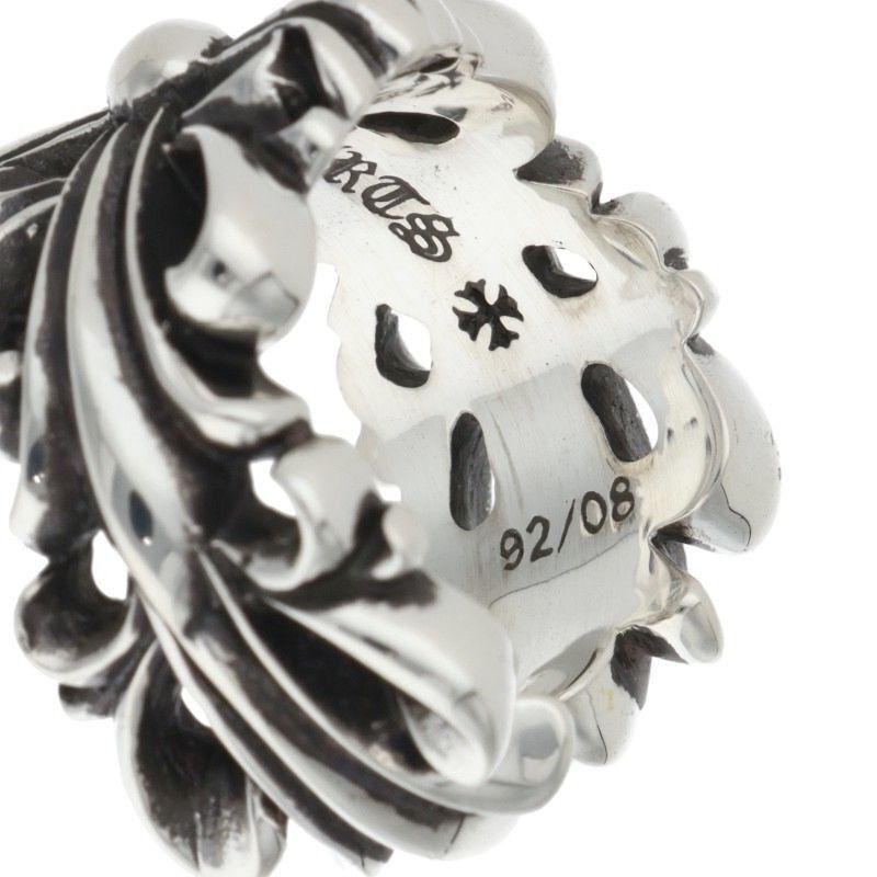 Chrome Hearts Chrome Hearts Double Floral Cross Silver Ring Size ONE SIZE - 4 Thumbnail