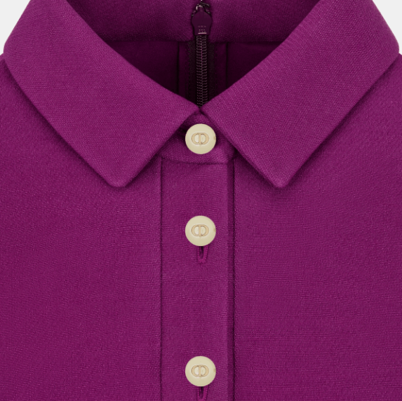 Dior o1w1db11225 411R93 Mini Dress in Purple Size XL / US 12-14 / IT 48-50 - 3 Thumbnail