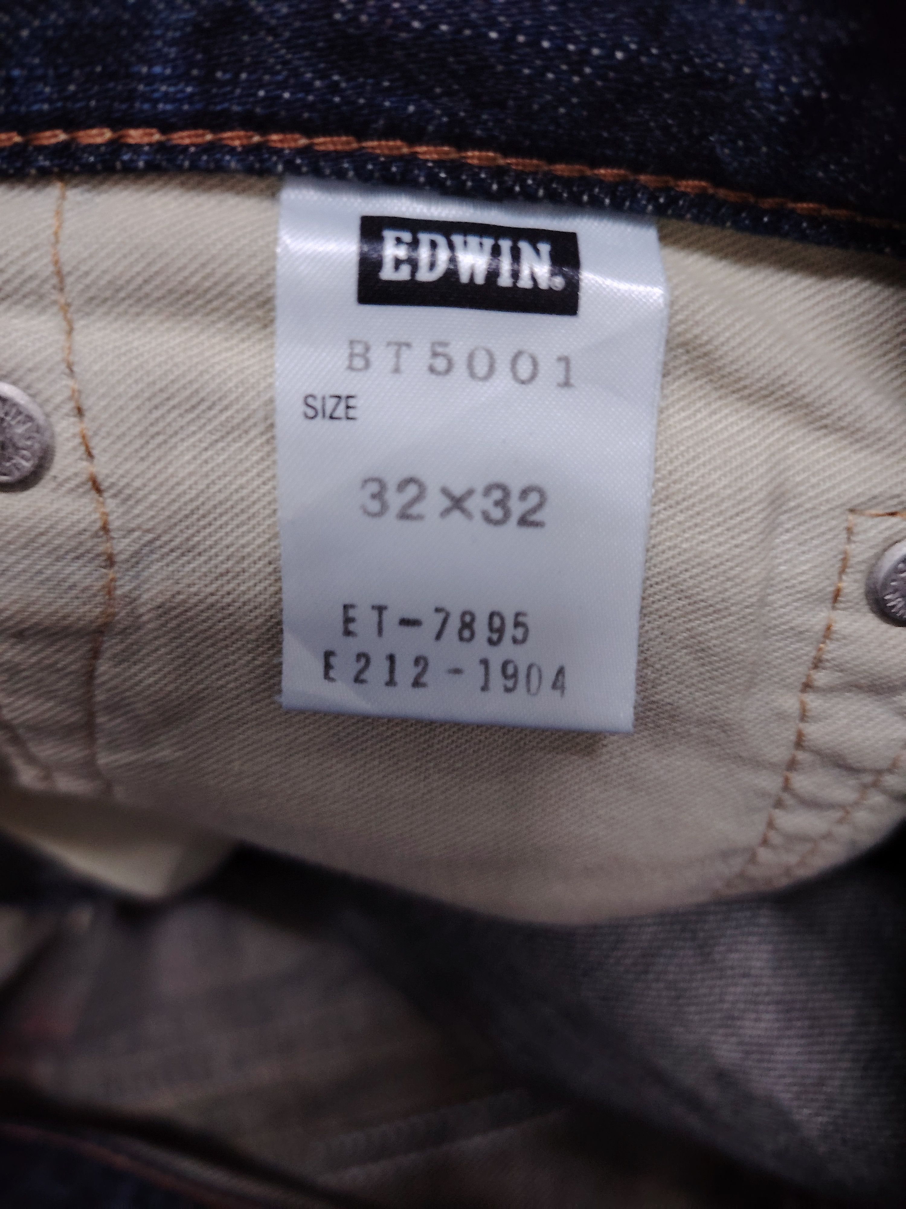 If Six Was Nine 💥FLARE💥 VINTAGE EDWIN BLUE TRIP DISTRESSED DENIM Size US 34 / EU 50 - 13 Thumbnail