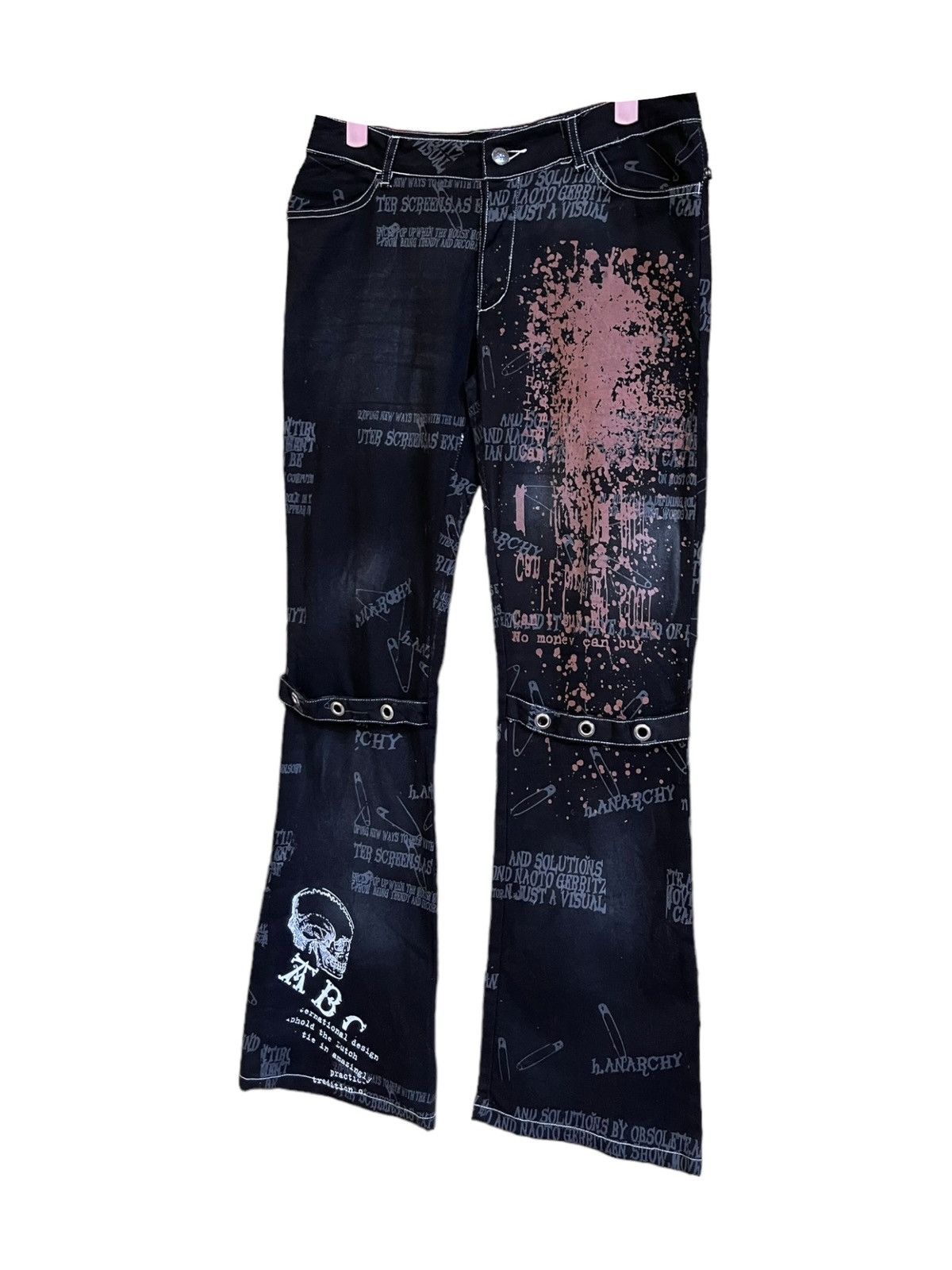 Seditionaries H.Anarchyism for Plus Punk Flare Jeans Size US 32 / EU 48 - 2 Thumbnail