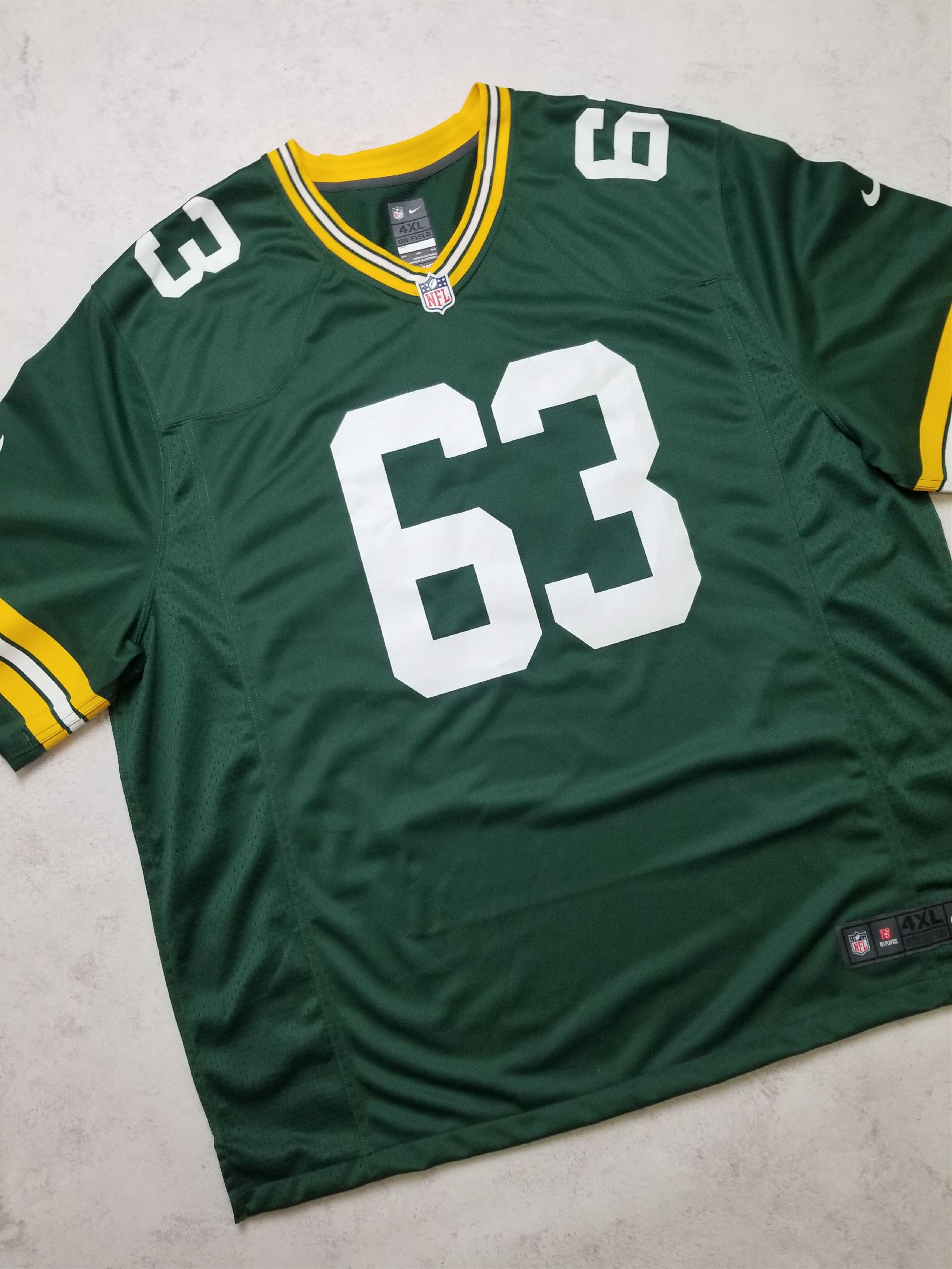 Nike Green Bay Packers #63 Linsley NFL Jersey Men's Size 4XL Size US XXL / EU 58 / 5 - 25 Thumbnail