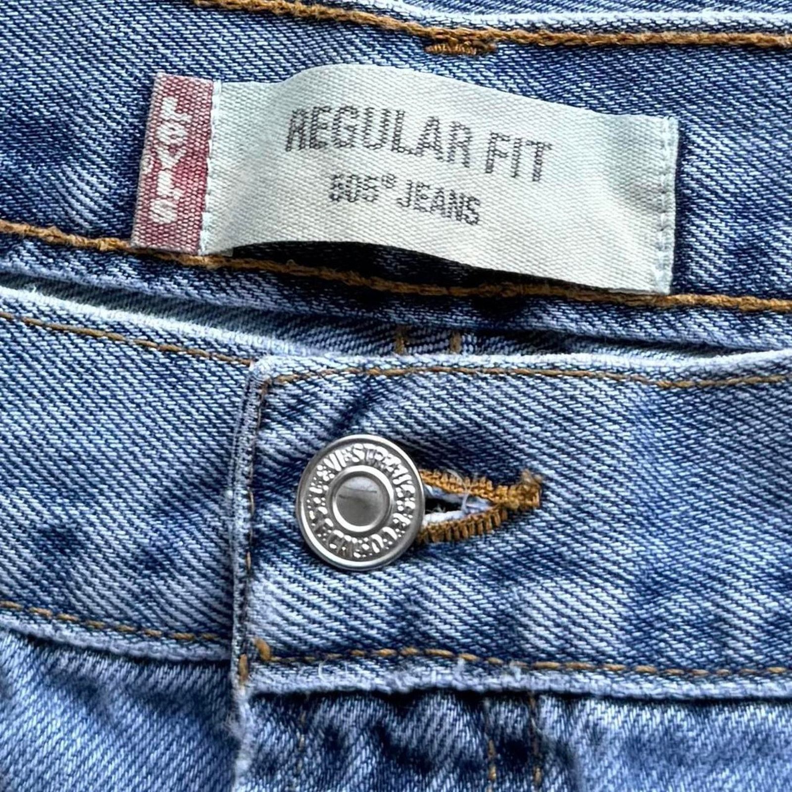 Levi's × Levi's Vintage Clothing × Vintage Vintage Y2K Levi’s 505 Baggy Grunge Opium Light Wash Jeans Size US 38 / EU 54 - 4 Thumbnail