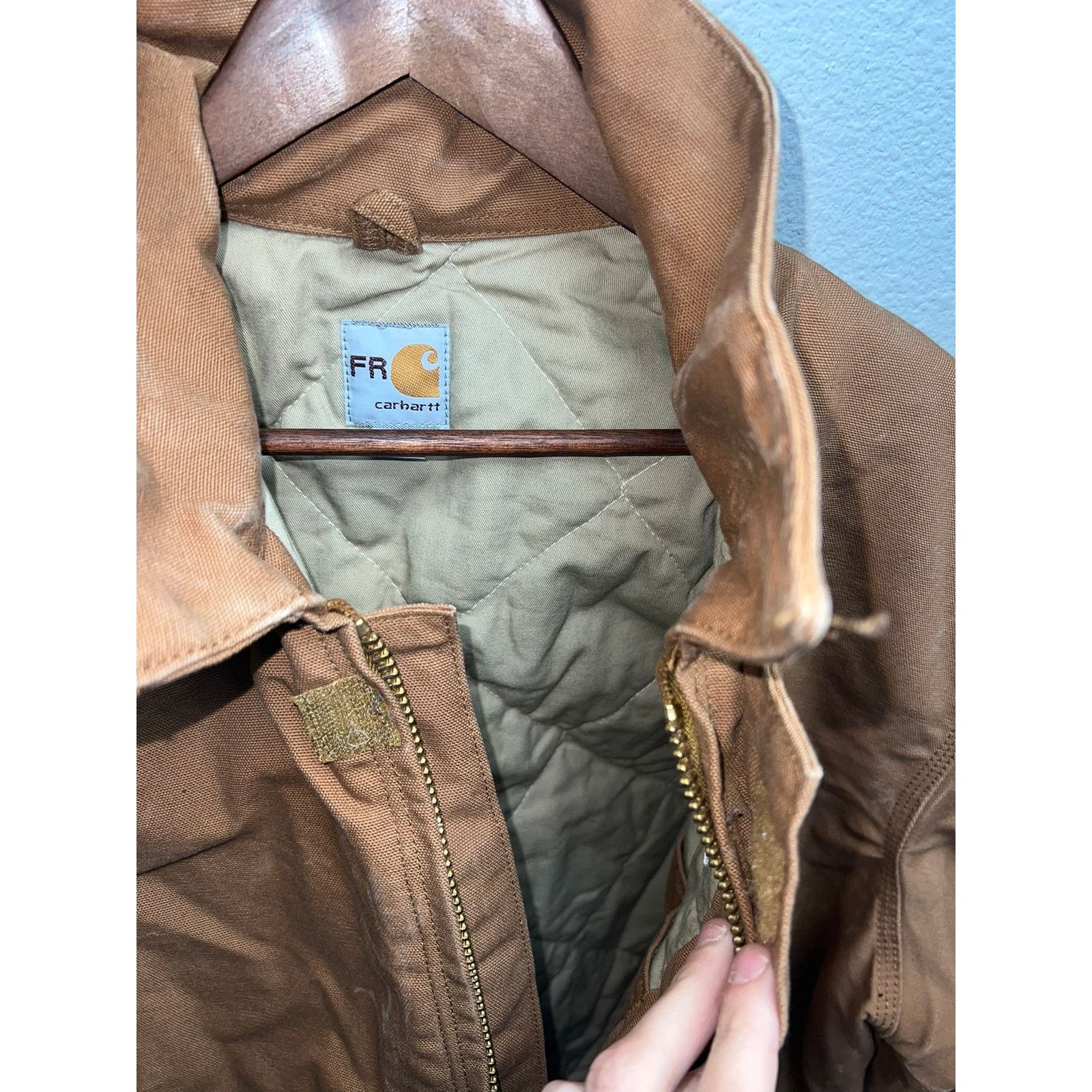 Vintage Carhartt FR Canvas Jacket Bomber Workwear Duck Work Coat XL Size US XL / EU 56 / 4 - 10 Thumbnail