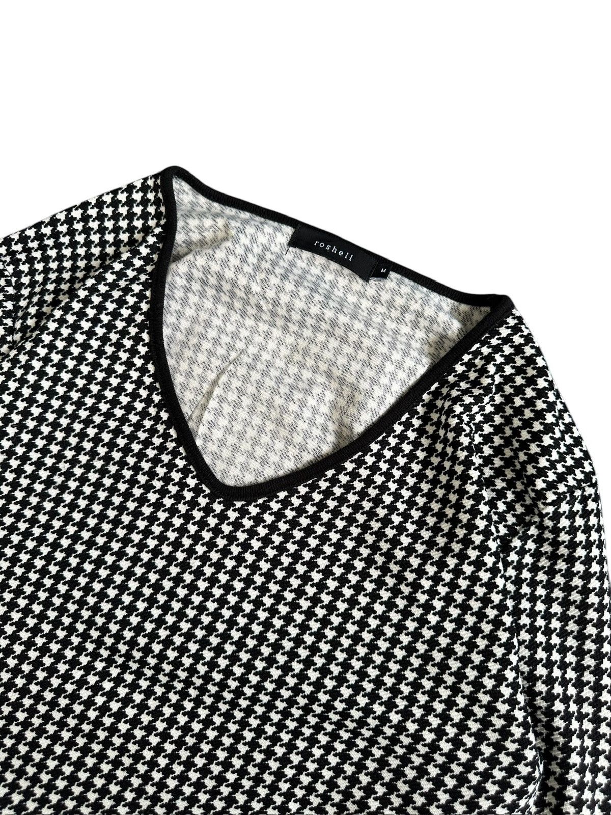 If Six Was Nine 00's Roshell houndstooth stripe warmer long sleeve Size US M / EU 48-50 / 2 - 3 Thumbnail