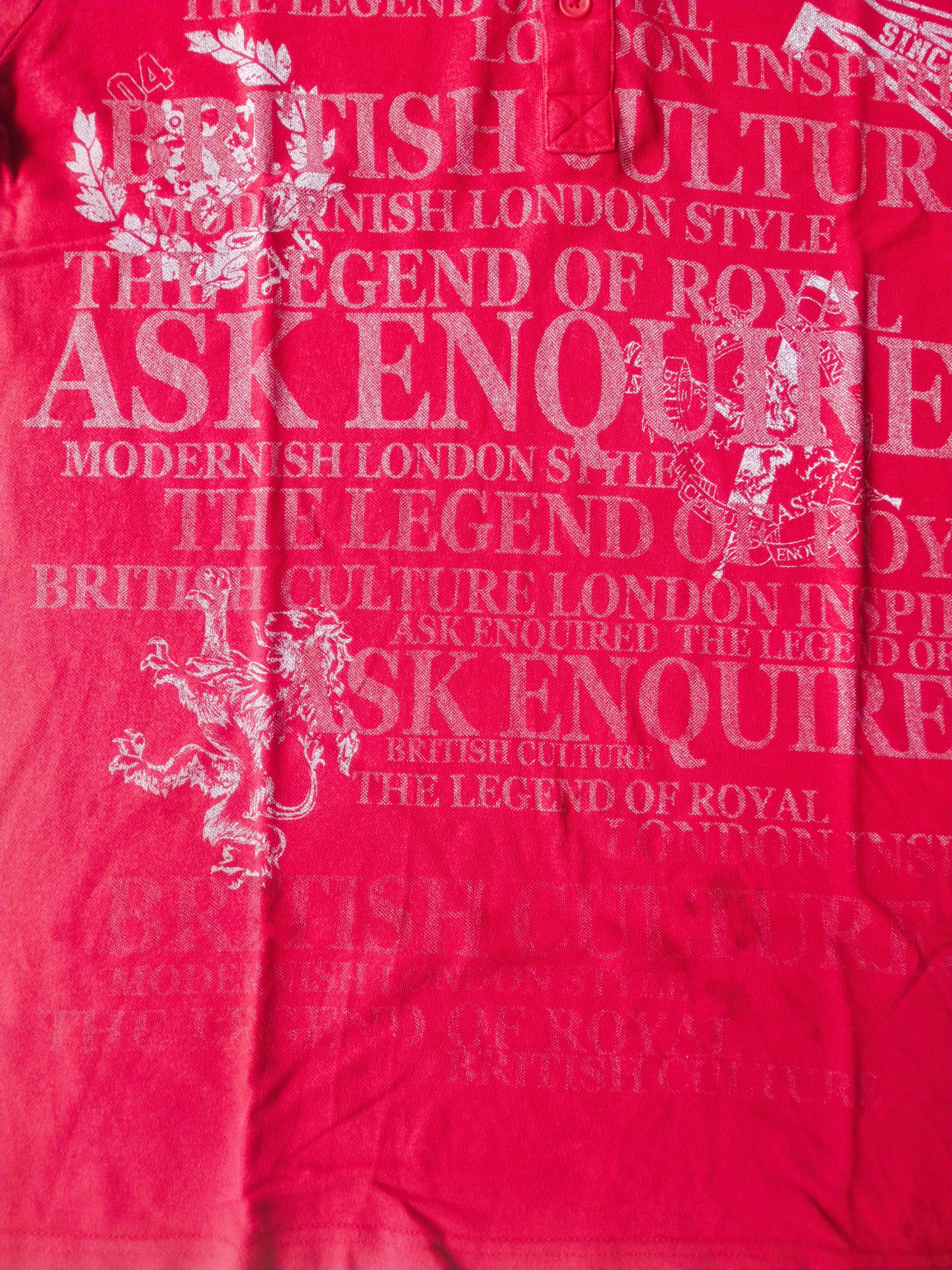 Hysteric Glamour 2000s ASK Enquired Red All Over Print Polo Y2K Vintage Size US XL / EU 56 / 4 - 5 Thumbnail