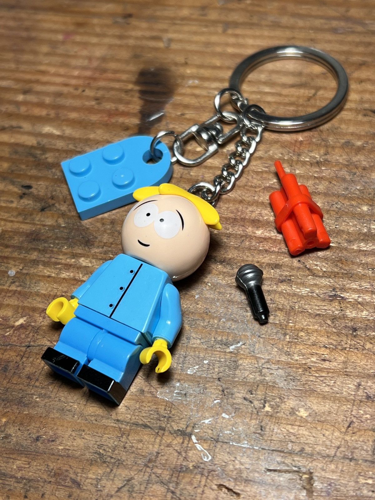 Anime South Park butters cartman minifigure keychain keyring Size ONE SIZE - 8 Thumbnail